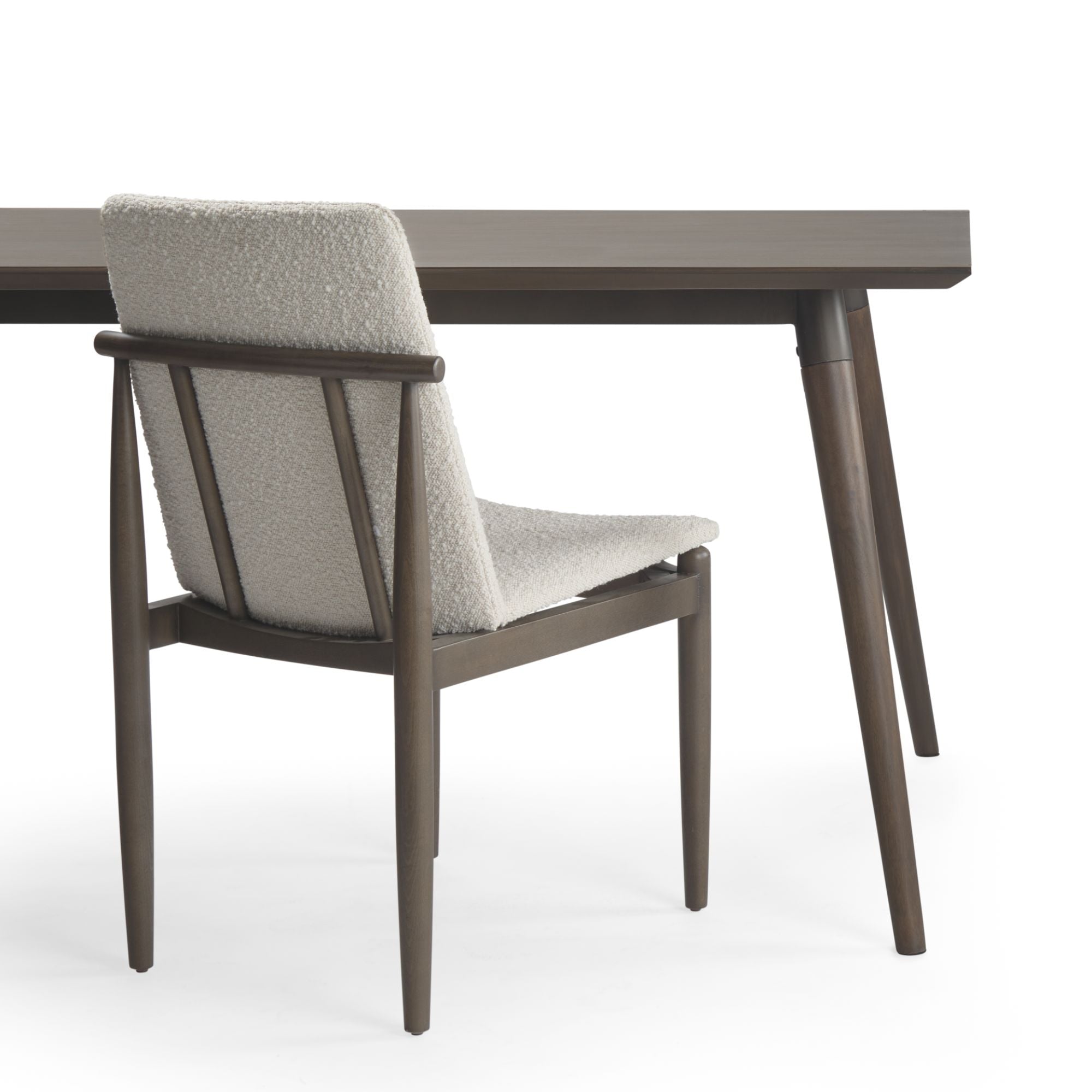 Mercana Cavett Dining Chair in Cream/Dark Brown | CastleUp Experience Centre Online Furniture
