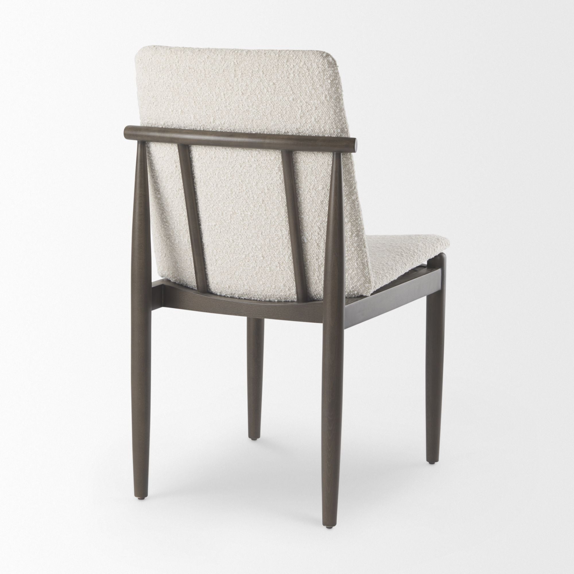 Mercana Cavett Dining Chair in Cream/Dark Brown | CastleUp Experience Centre Online Furniture