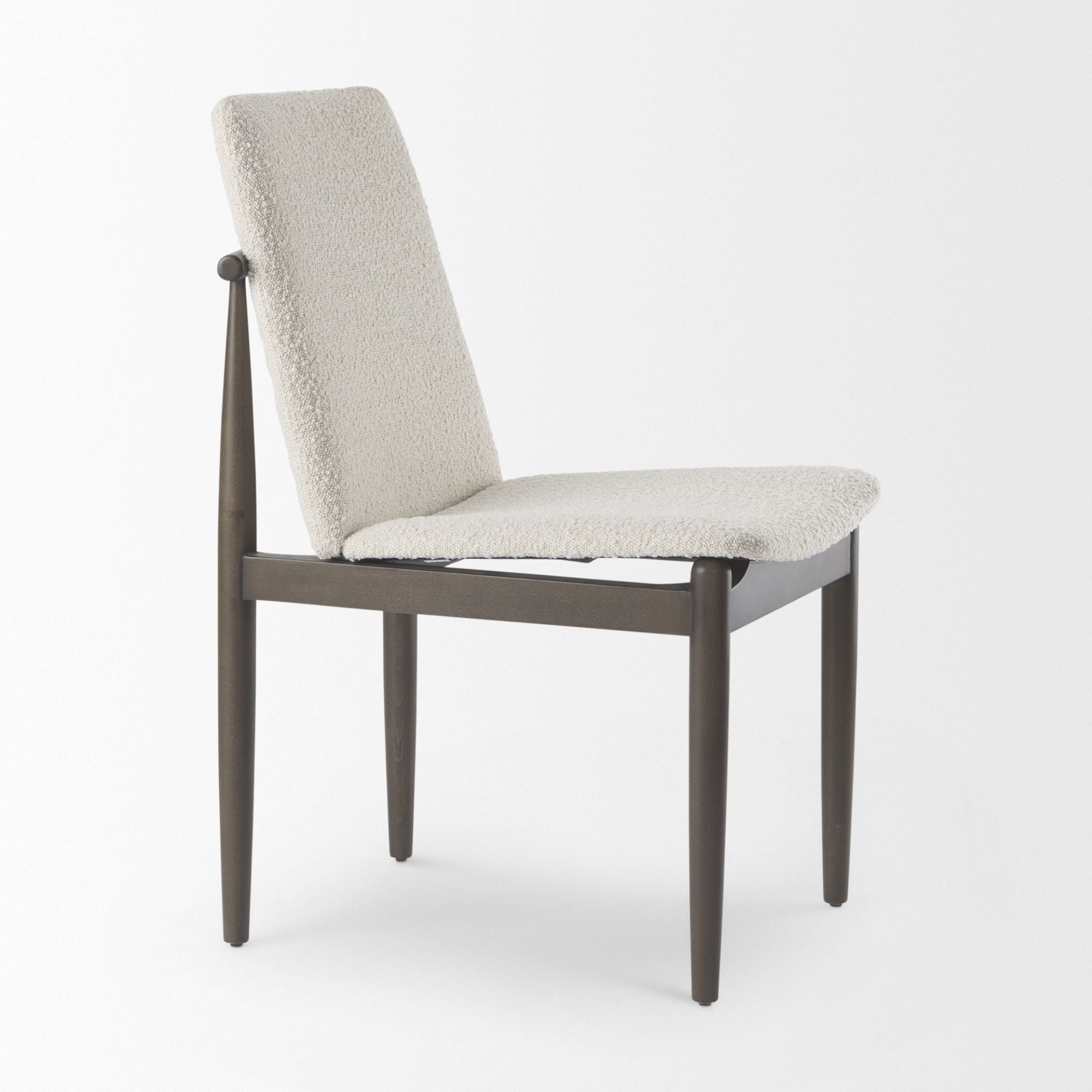 Mercana Cavett Dining Chair in Cream/Dark Brown | CastleUp Experience Centre Online Furniture