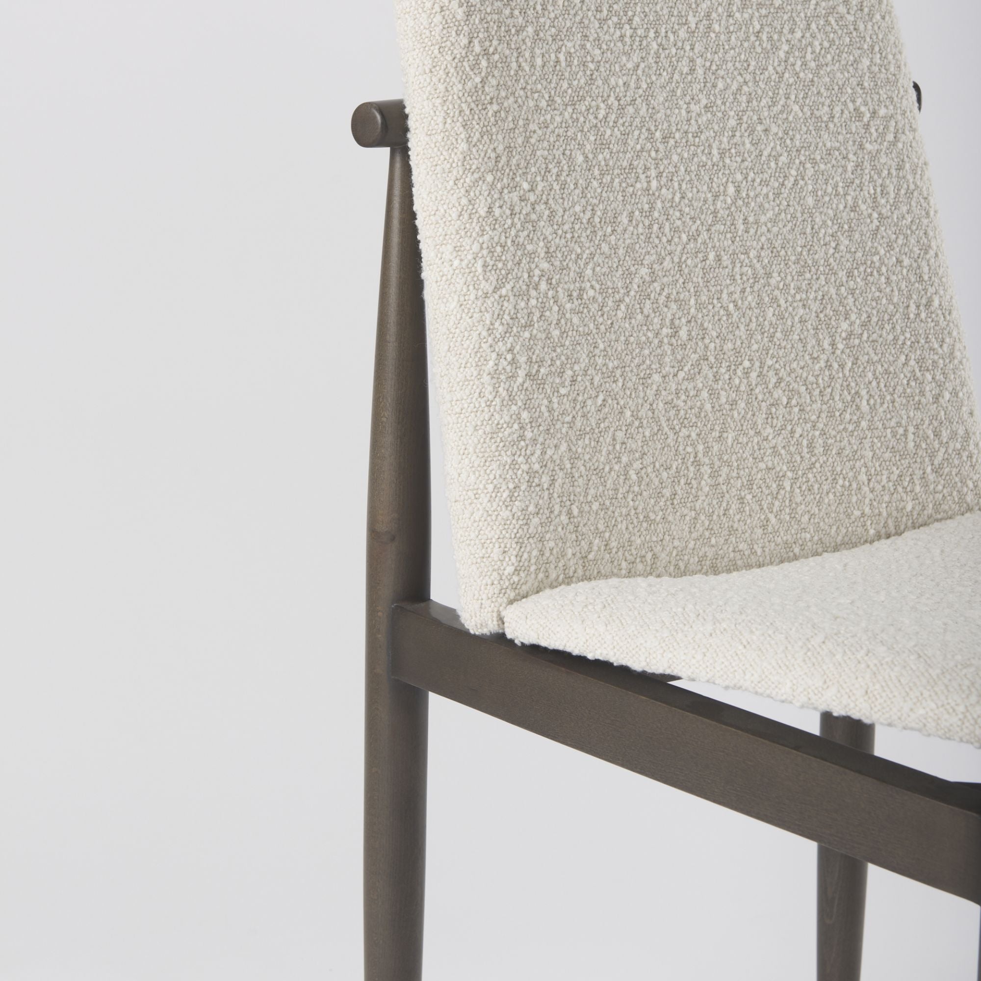 Mercana Cavett Dining Chair in Cream/Dark Brown | CastleUp Experience Centre Online Furniture