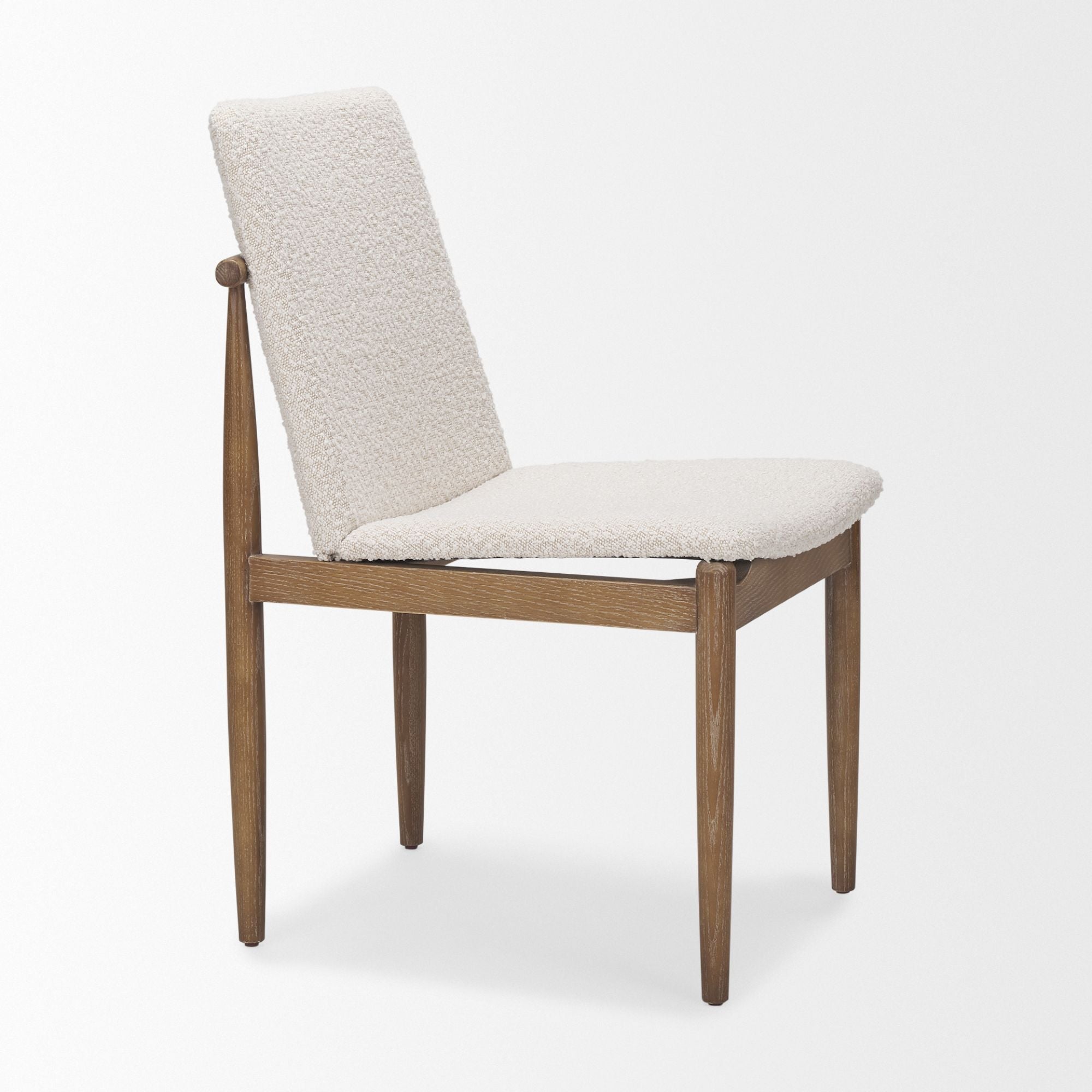 Mercana Cavett Dining Chair in Cream/Dark Brown | CastleUp Experience Centre Online Furniture