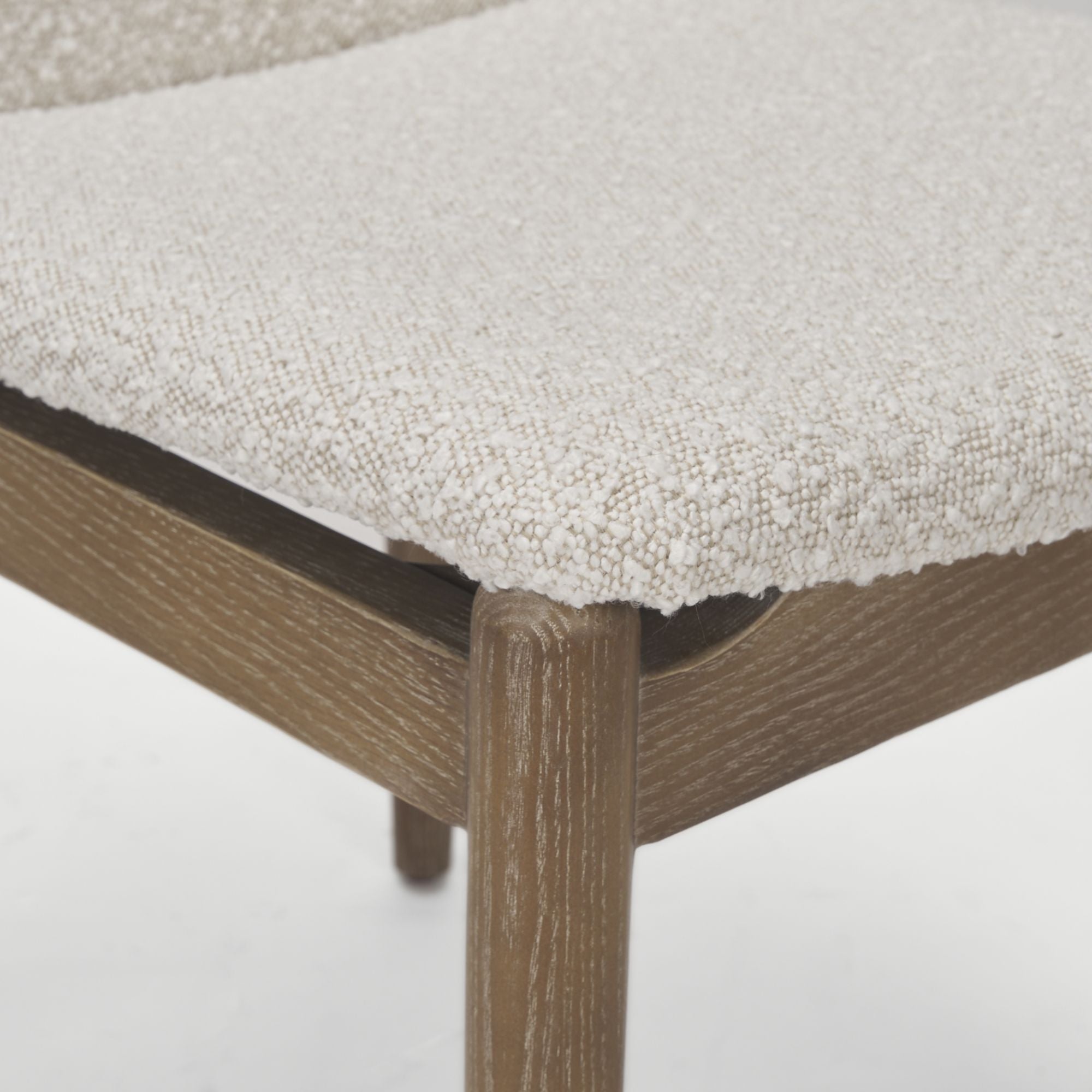 Mercana Cavett Dining Chair in Cream/Dark Brown | CastleUp Experience Centre Online Furniture