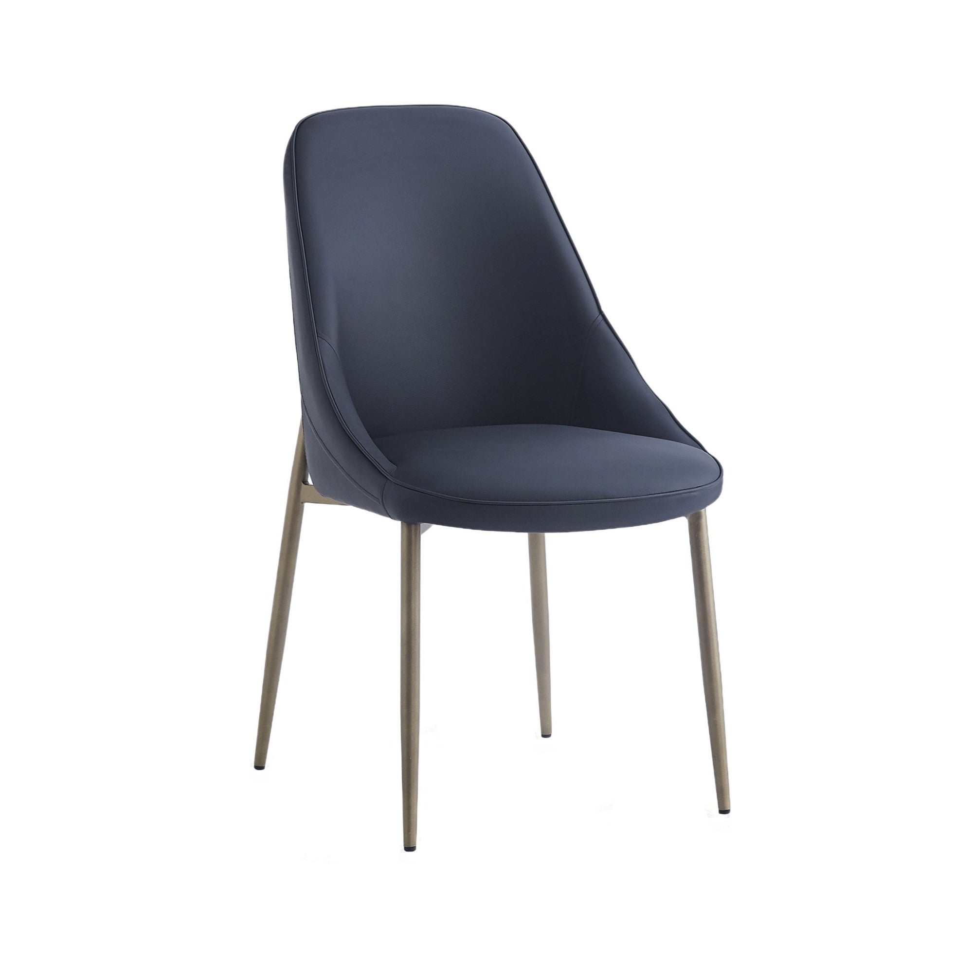 Cleo Dining Chair in Black and Aged Gold (Set of 2)