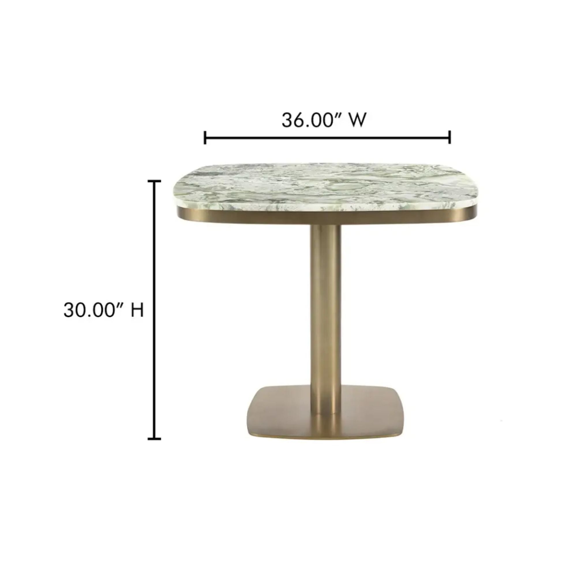 Moe's Home Celeste Cafe Collection Table Green Onyx Marble | CastleUp Experience Centre Online Furniture