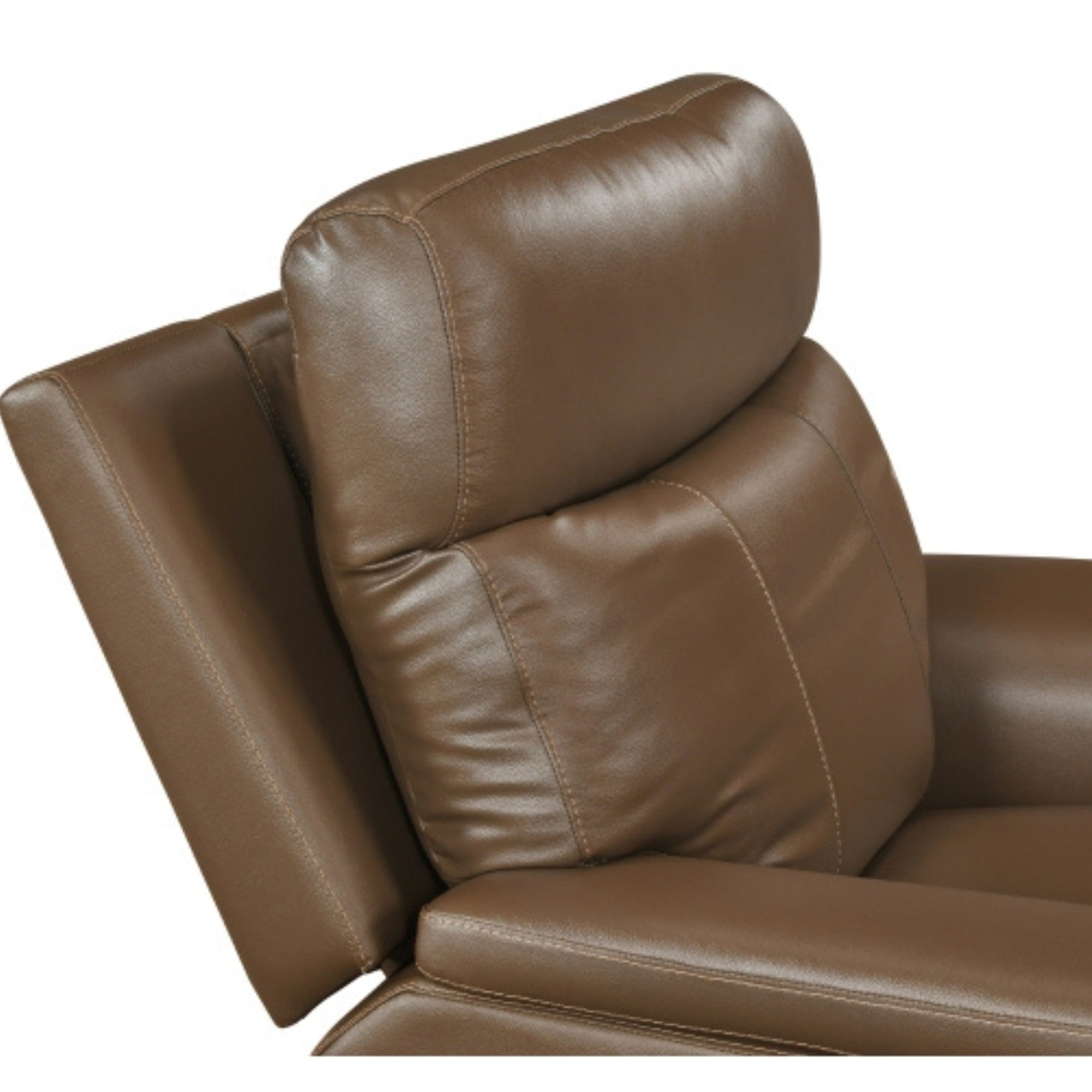 Celestia Leather Power Glider Reclining Chair Brown