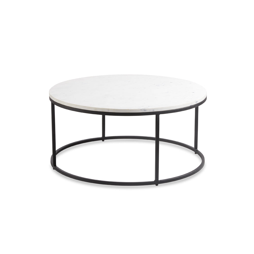 Celine Marble Nesting Coffee Table - Black.