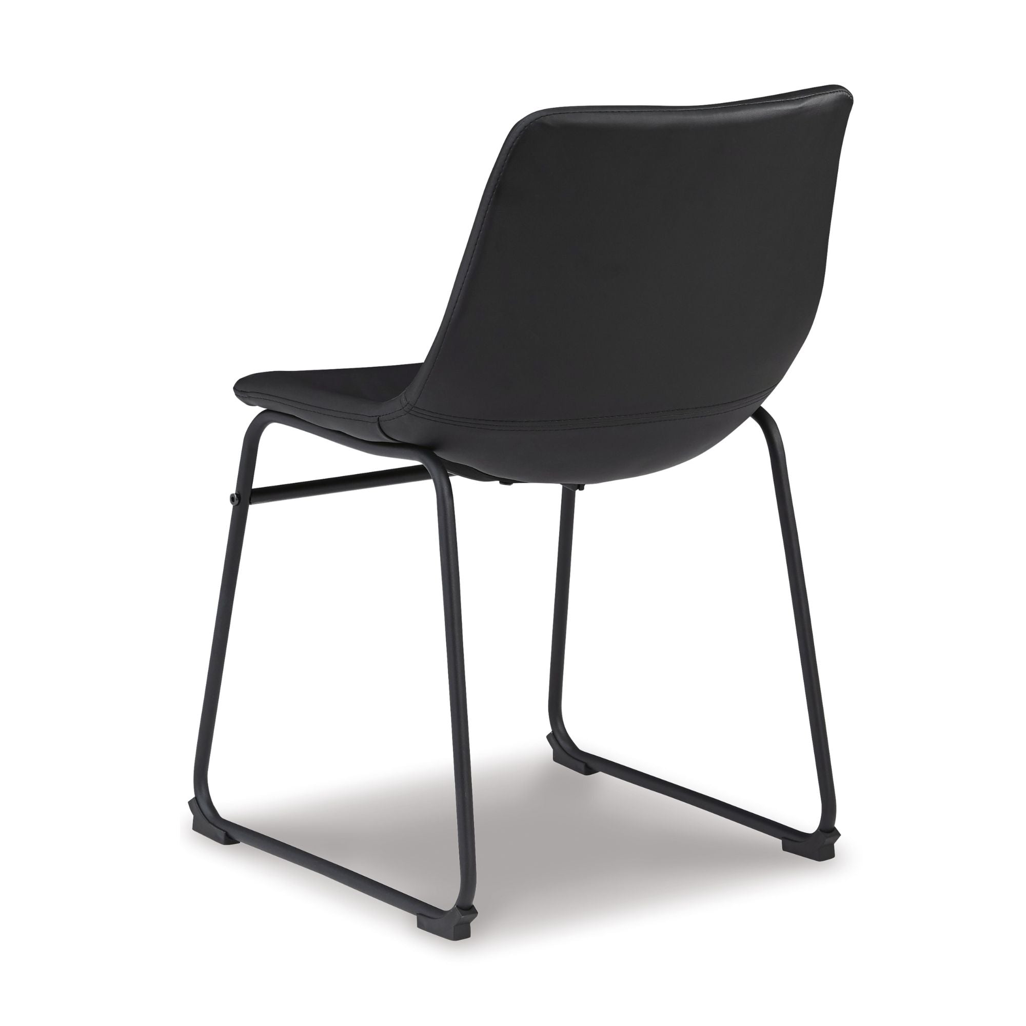 Pair of black Centiar UPH dining chairs by Signature Ashley, featuring modern design and cushioned seats for comfortable dining.