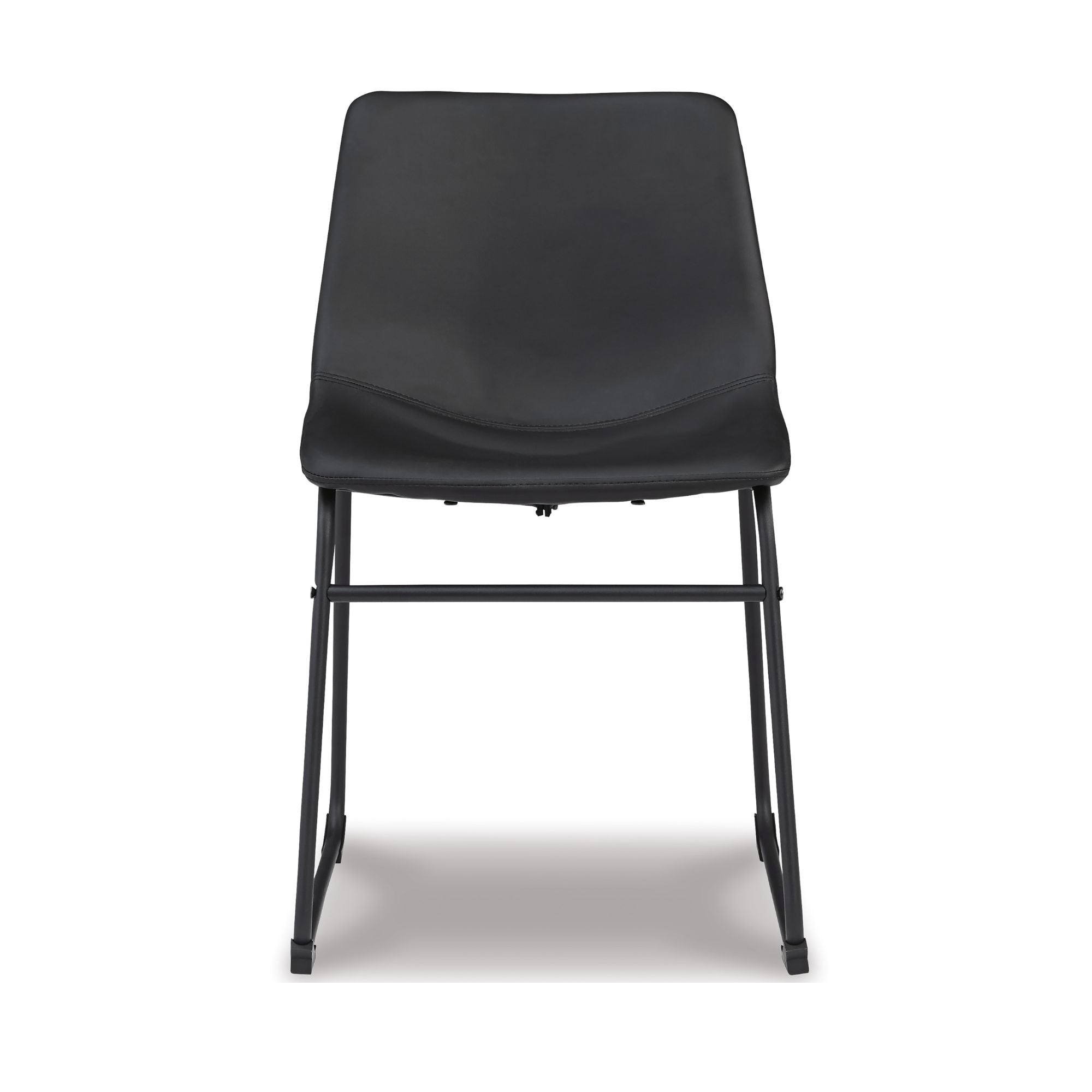 Set of two black Centiar dining chairs by Signature Ashley, showcasing modern UPH dining chair design with sleek black upholstery.