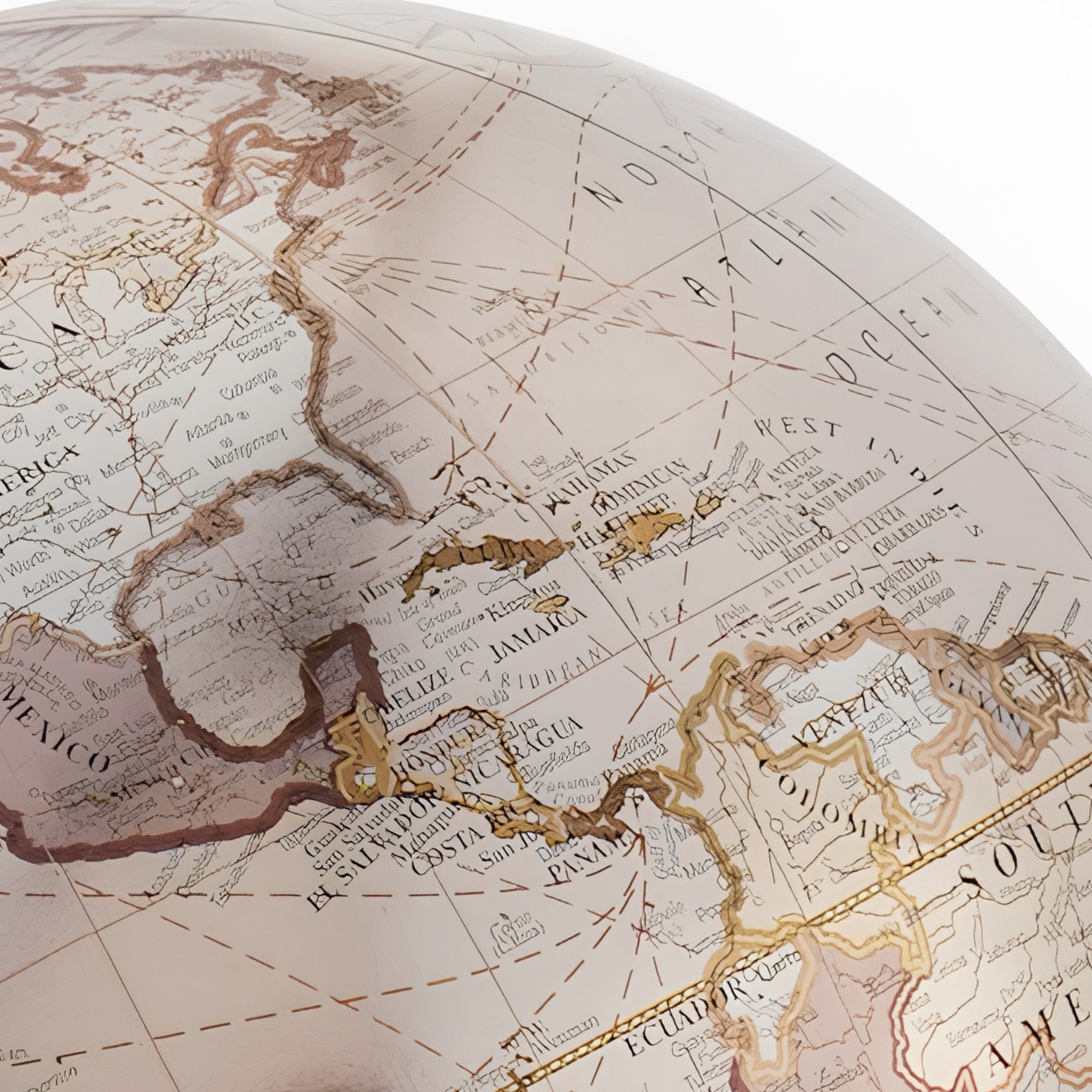 Champagne & Gold Decorative Globe