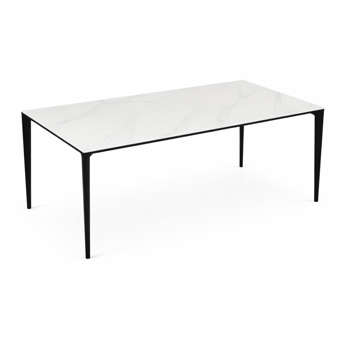 Elite Living Chicago Premium Sintered Stone Dining Table with sleek surface and modern design, ideal for contemporary dining rooms.