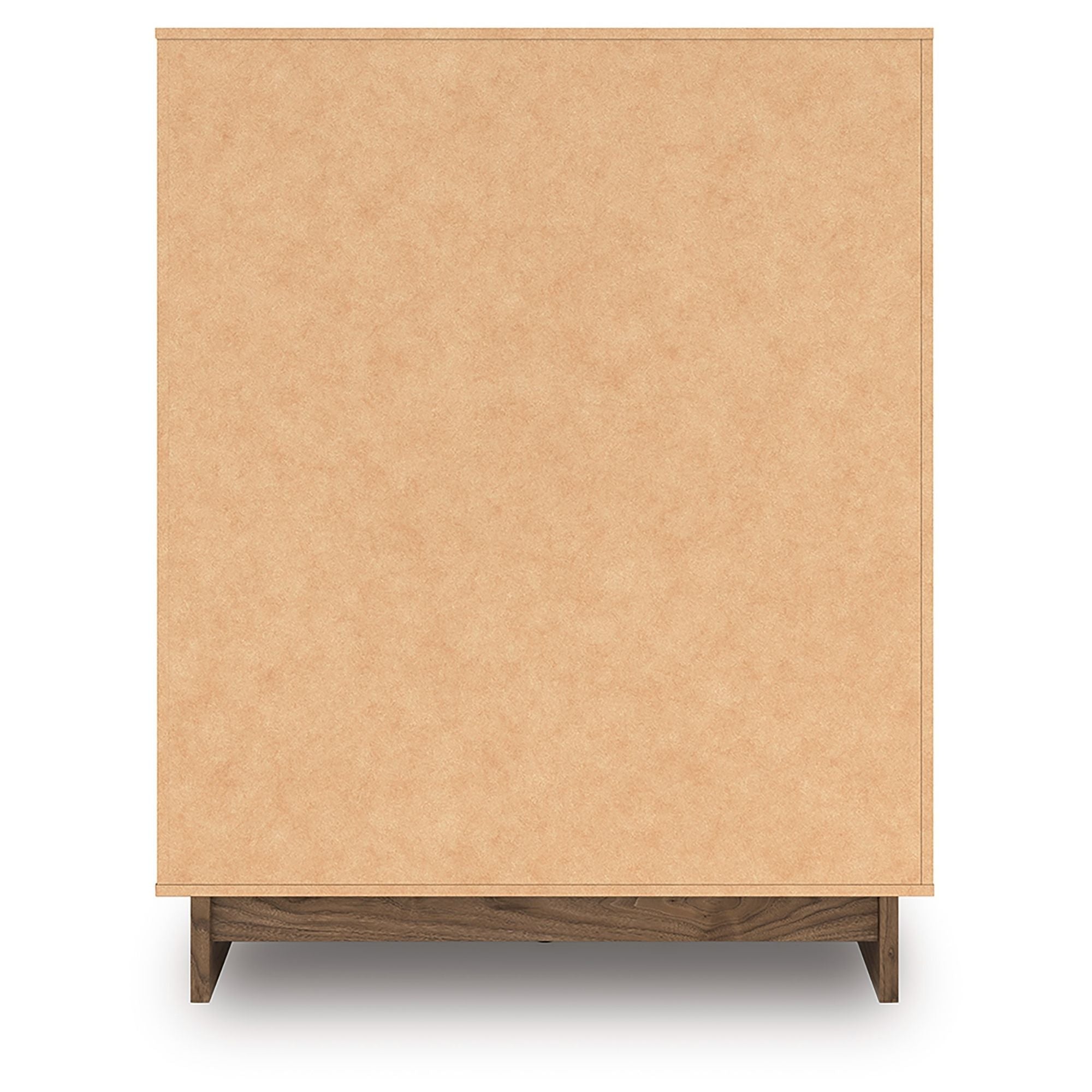 Signature Ashley Chirason four-drawer chest showing dark wood finish and sleek modern design for bedroom storage.