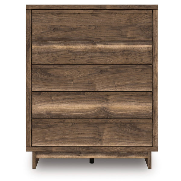 Four-drawer chest from Signature Ashley's Chirason bedroom furniture collection, featuring a stylish and functional storage piece.