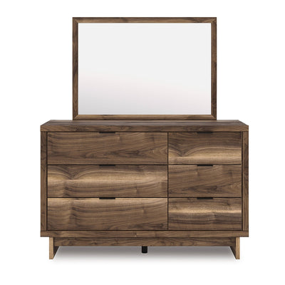 CastleUp Chirason dresser and mirror set, modern bedroom furniture with a sleek dresser and matching wall mirror.