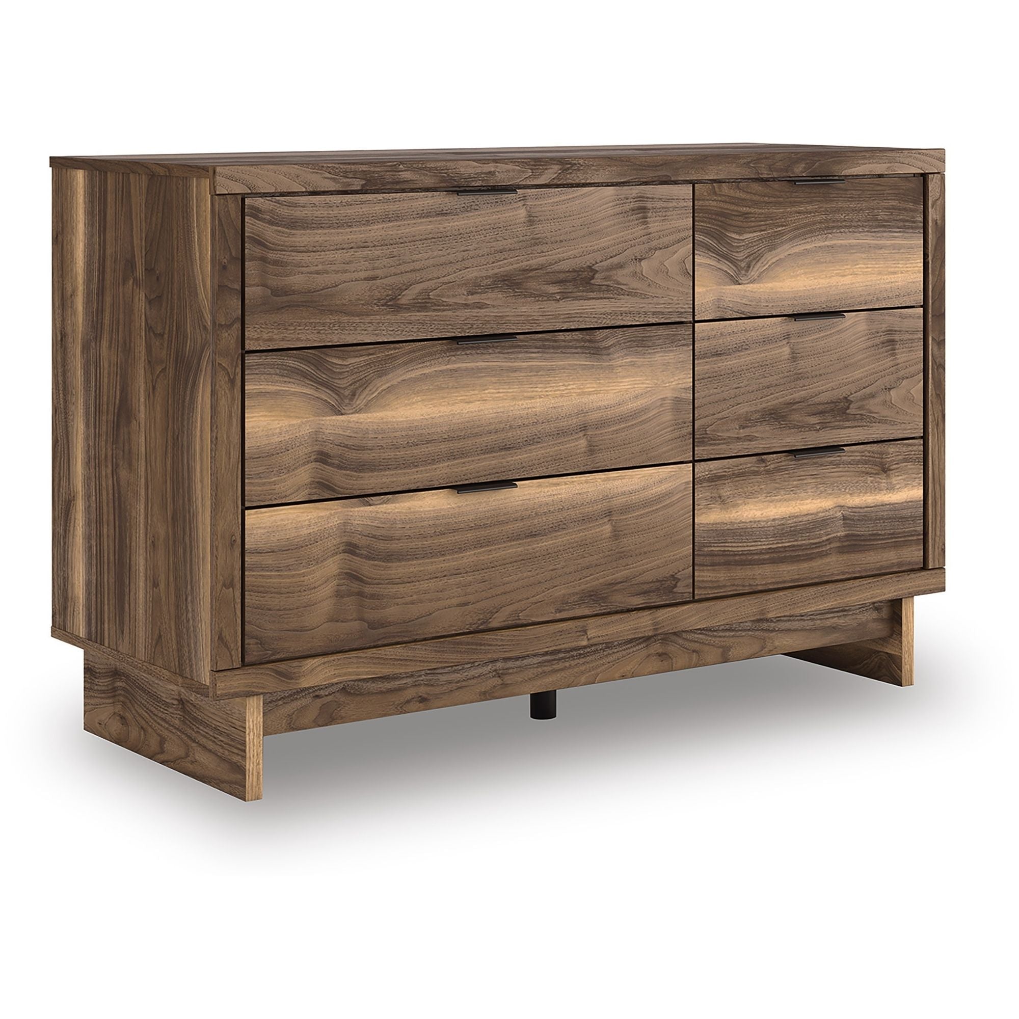 CastleUp Chirason dresser and mirror set featuring a modern wooden dresser with attached mirror in a bedroom setting.