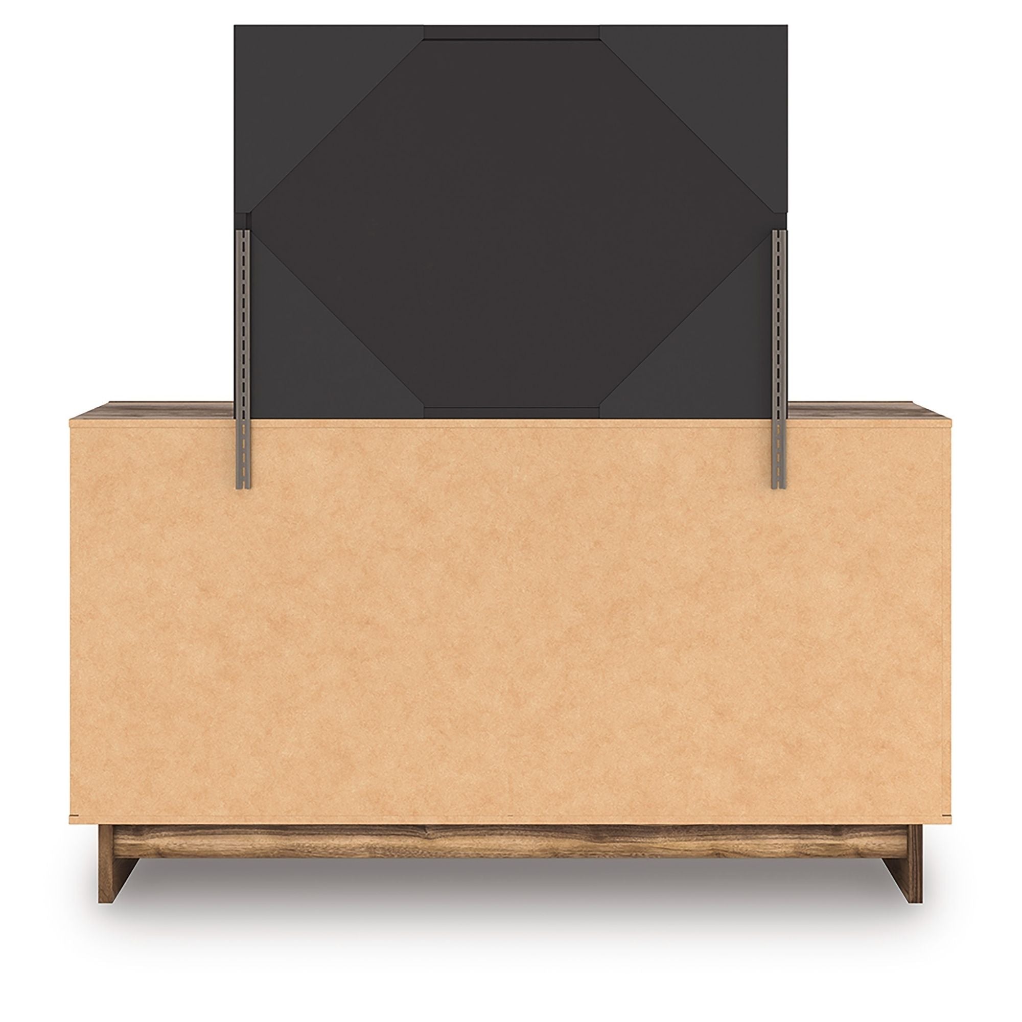 CastleUp Chirason dresser and mirror set featuring a modern wooden bedroom furniture piece with sleek design and ample storage.