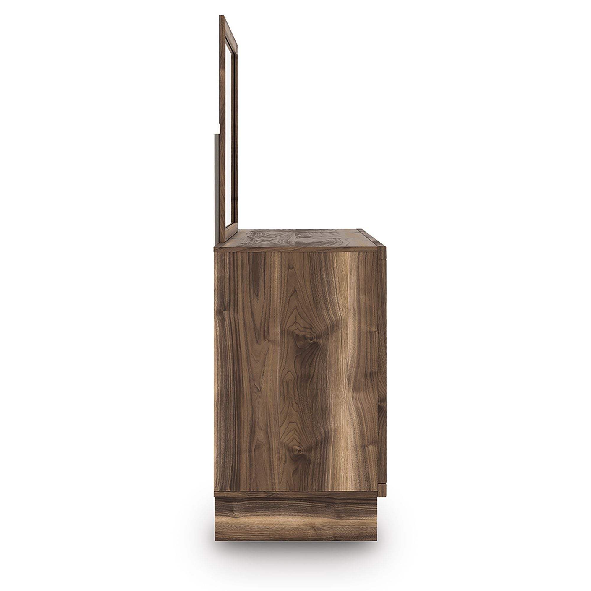 CastleUp Chirason dresser and mirror set featuring a sleek wooden dresser with a matching large mirror for bedroom decor.