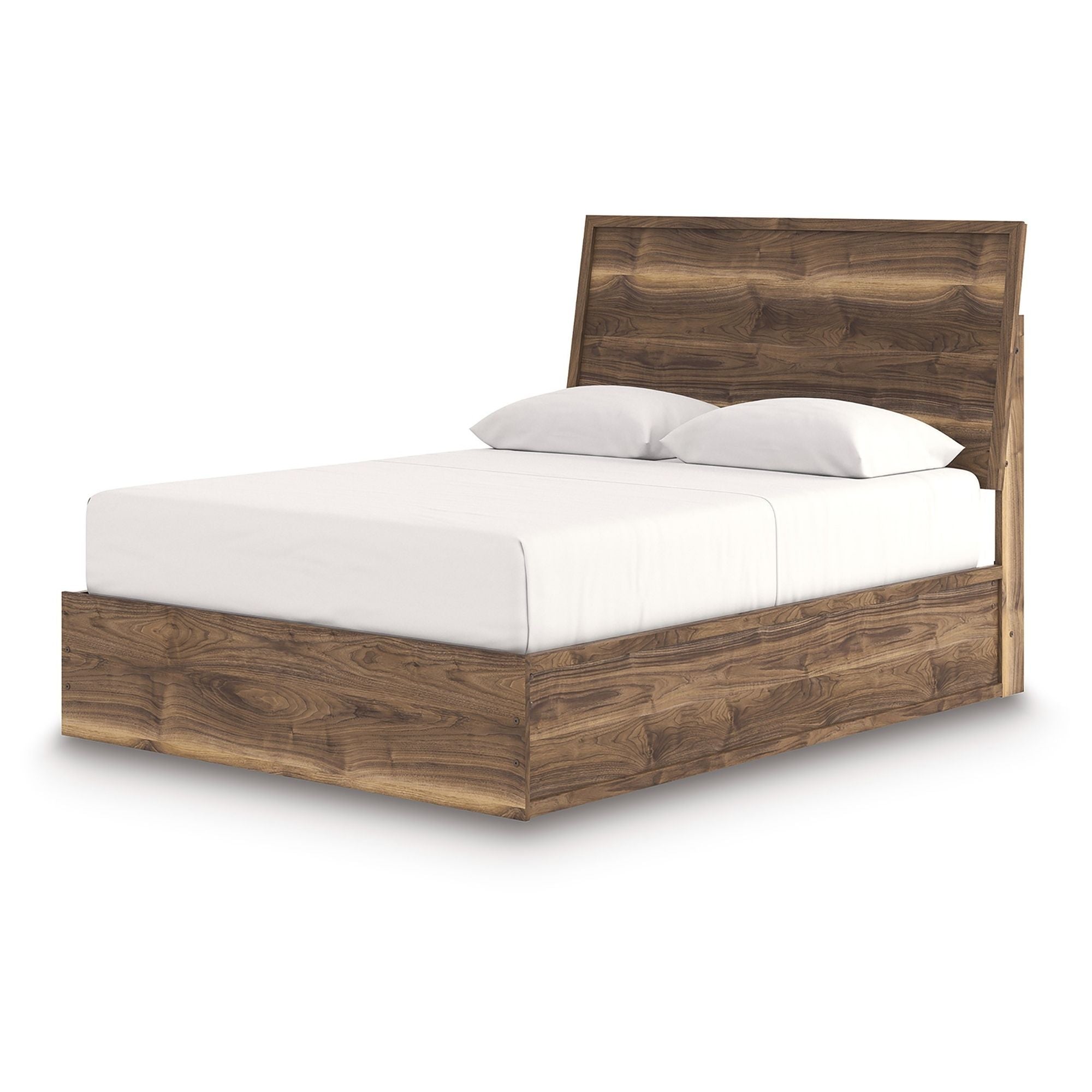 Signature Ashley Chirason panel bed bedroom set with matching nightstands and dresser in a modern bedroom scene.