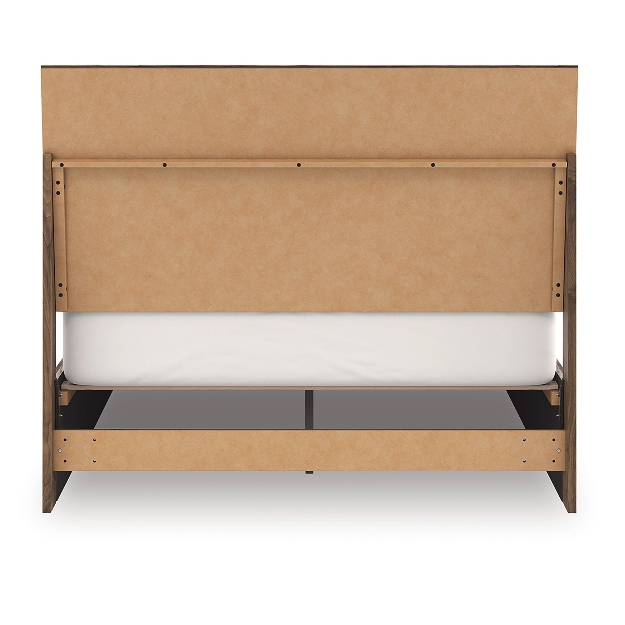 Signature Ashley Chirason Panel Bed bedroom set with matching nightstand and dresser in a modern bedroom decor.