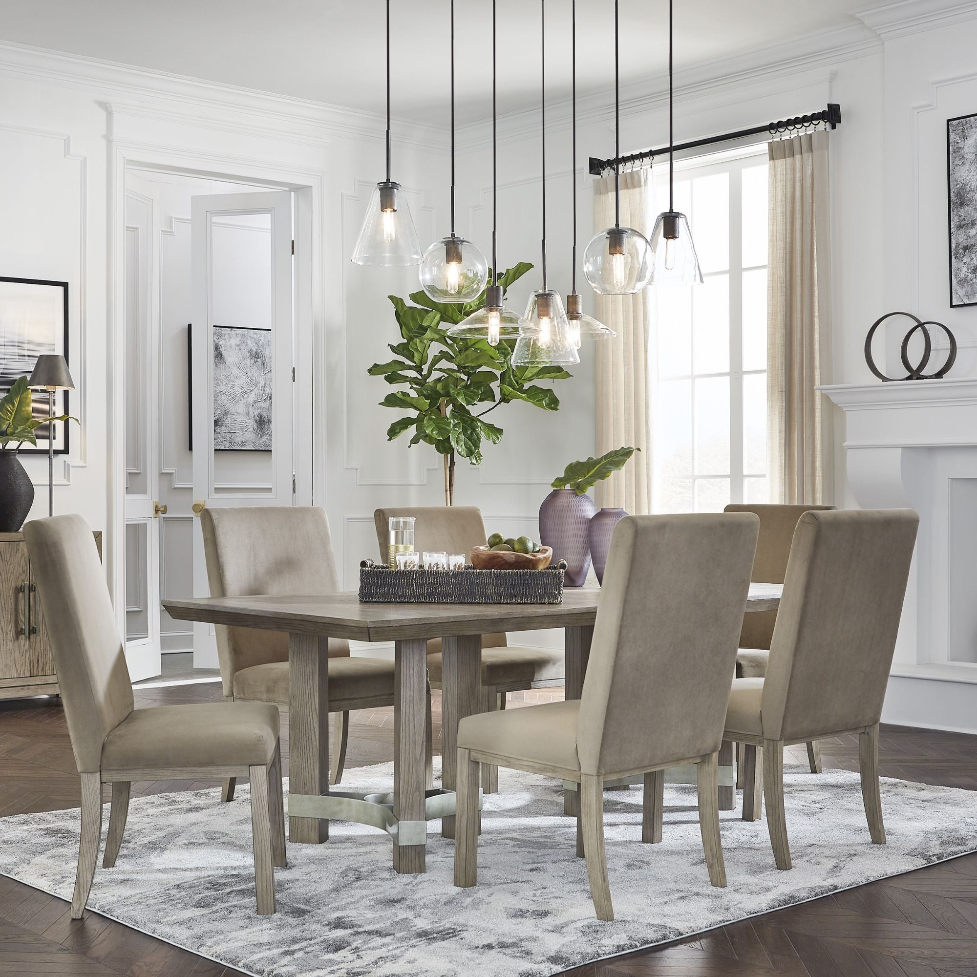 Rectangular Chrestner dining room table by Signature Ashley with a sleek wooden finish, perfect for kitchen and dining spaces.