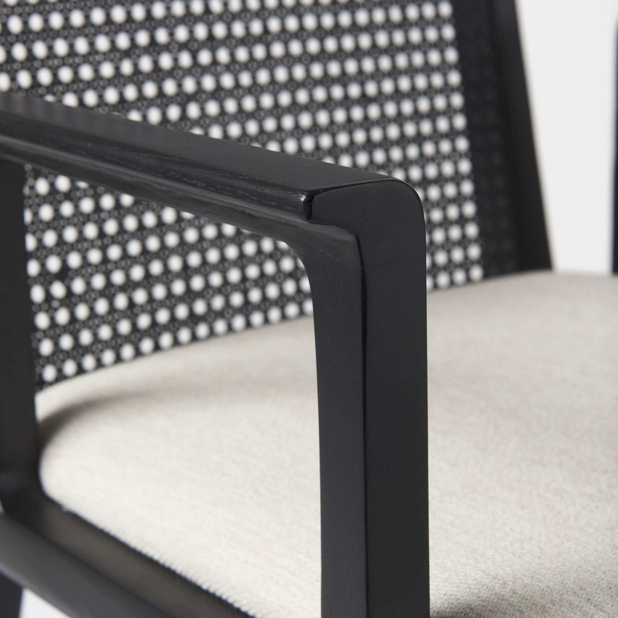Mercana Clara Collection Arm Dining Chair in Black | CastleUp Experience Centre Online Furniture