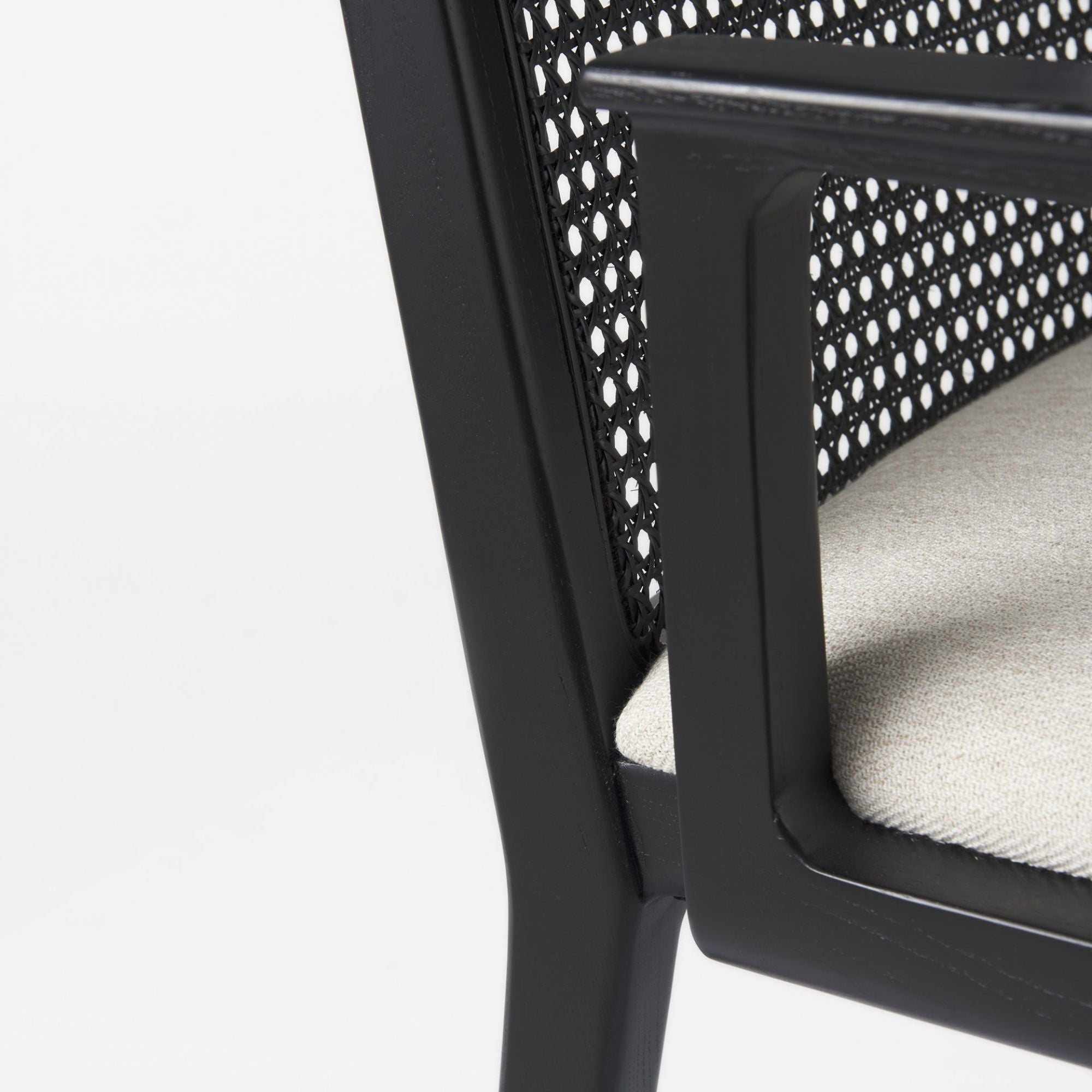 Mercana Clara Collection Arm Dining Chair in Black | CastleUp Experience Centre Online Furniture
