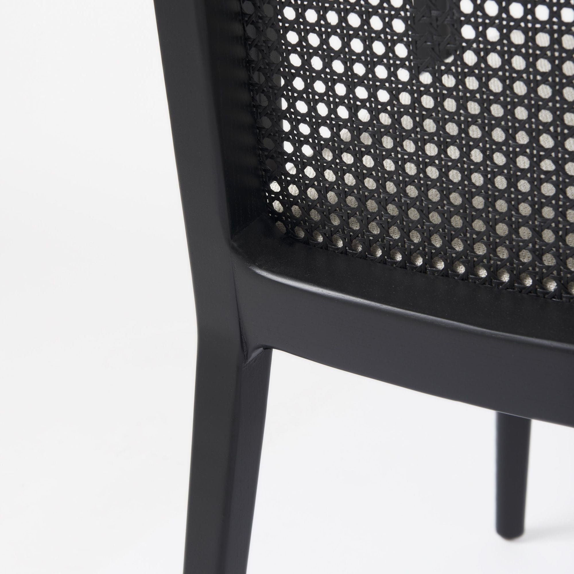 Mercana Clara Collection Arm Dining Chair in Black | CastleUp Experience Centre Online Furniture