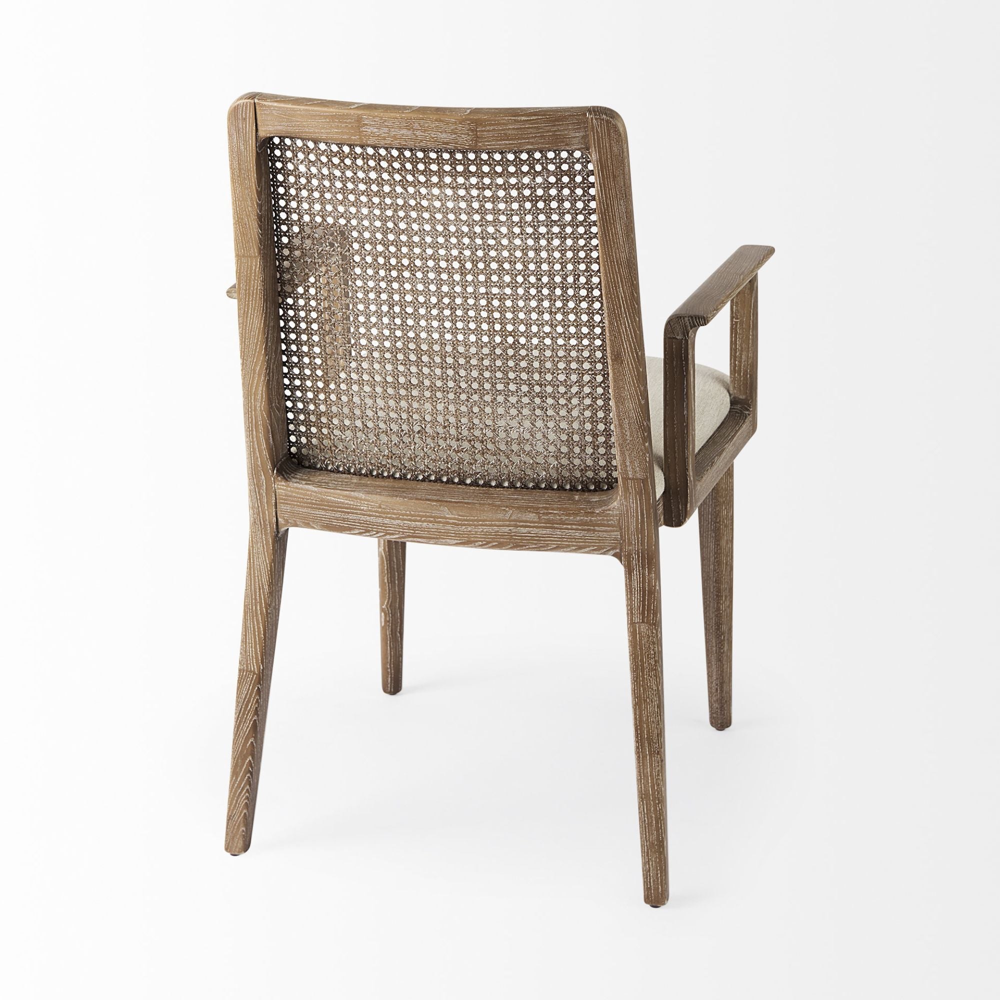 Mercana Clara Collection Arm Dining Chair in Light Brown | CastleUp Experience Centre Online Furniture