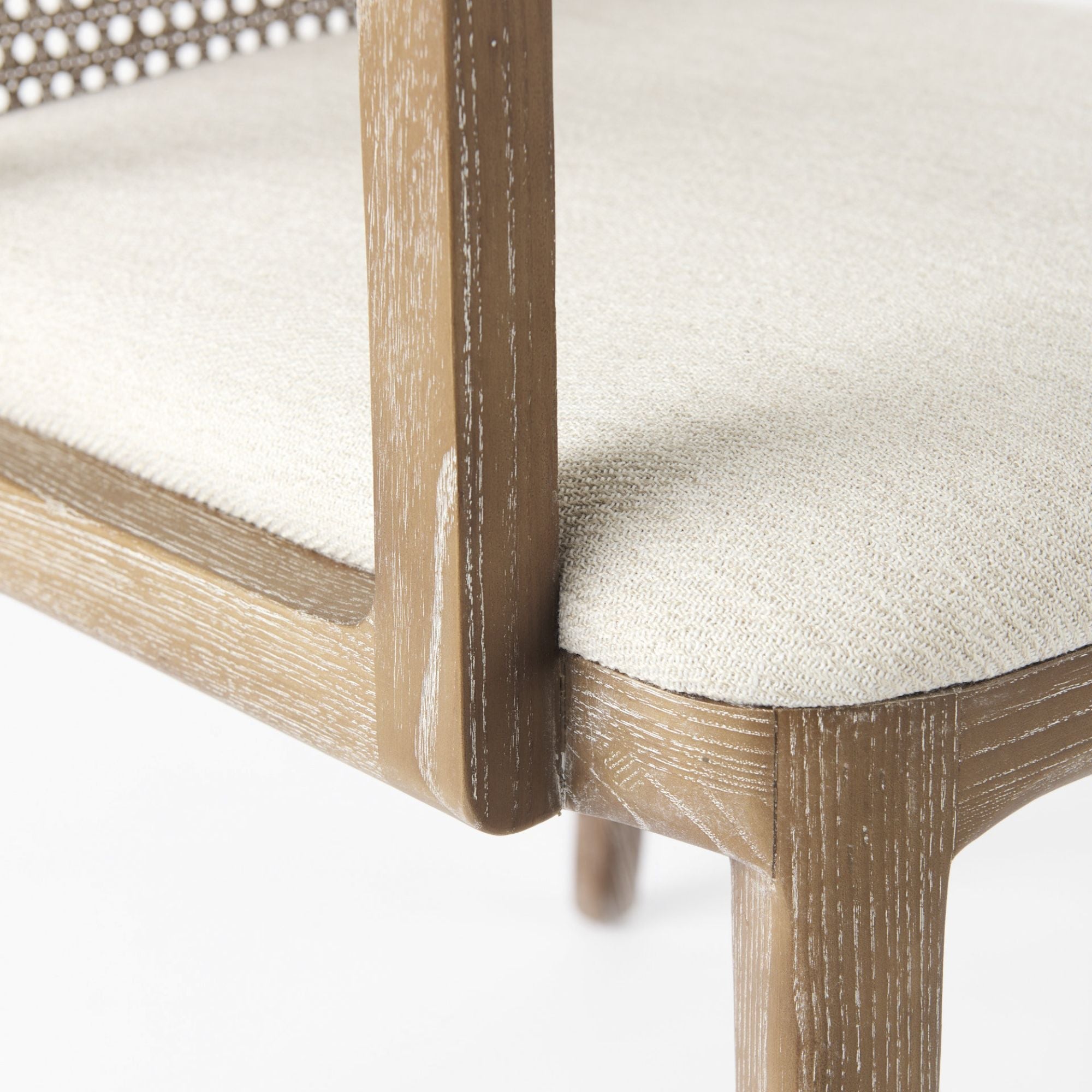 Mercana Clara Collection Arm Dining Chair in Light Brown | CastleUp Experience Centre Online Furniture