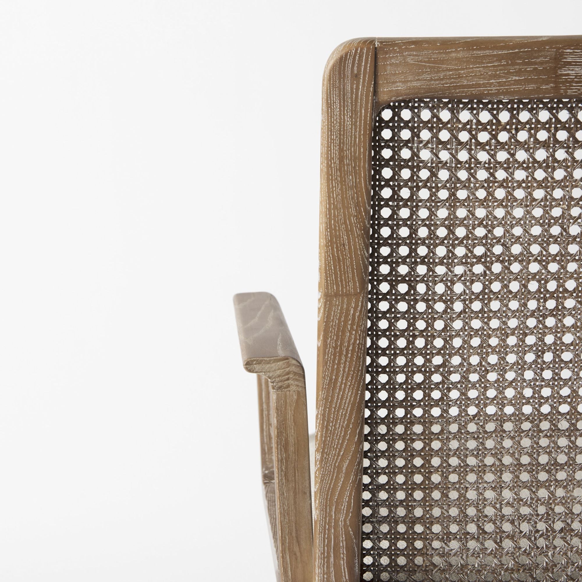 Mercana Clara Collection Arm Dining Chair in Light Brown | CastleUp Experience Centre Online Furniture
