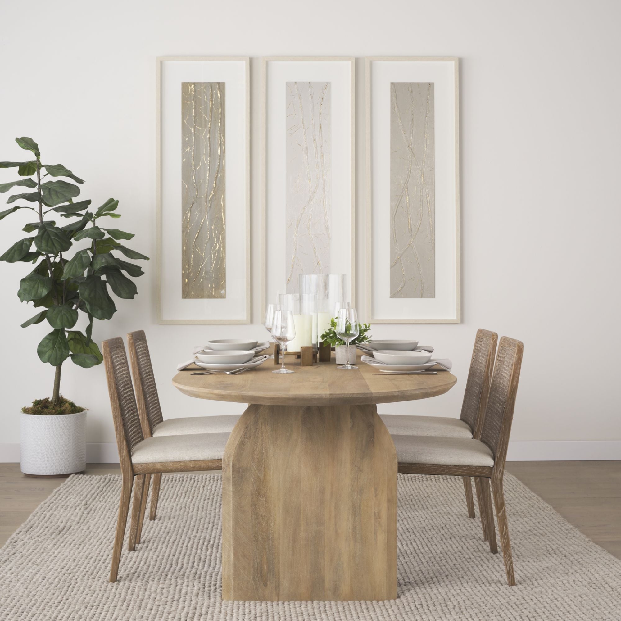 Mercana Clara Collection Wood Dining Chair in Light Brown | CastleUp Experience Centre Online Furniture