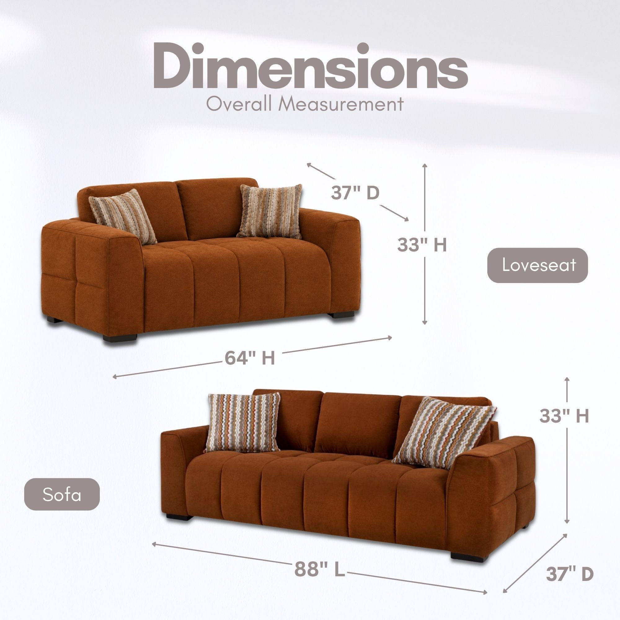Canadian-made Clayton Modern Loveseat