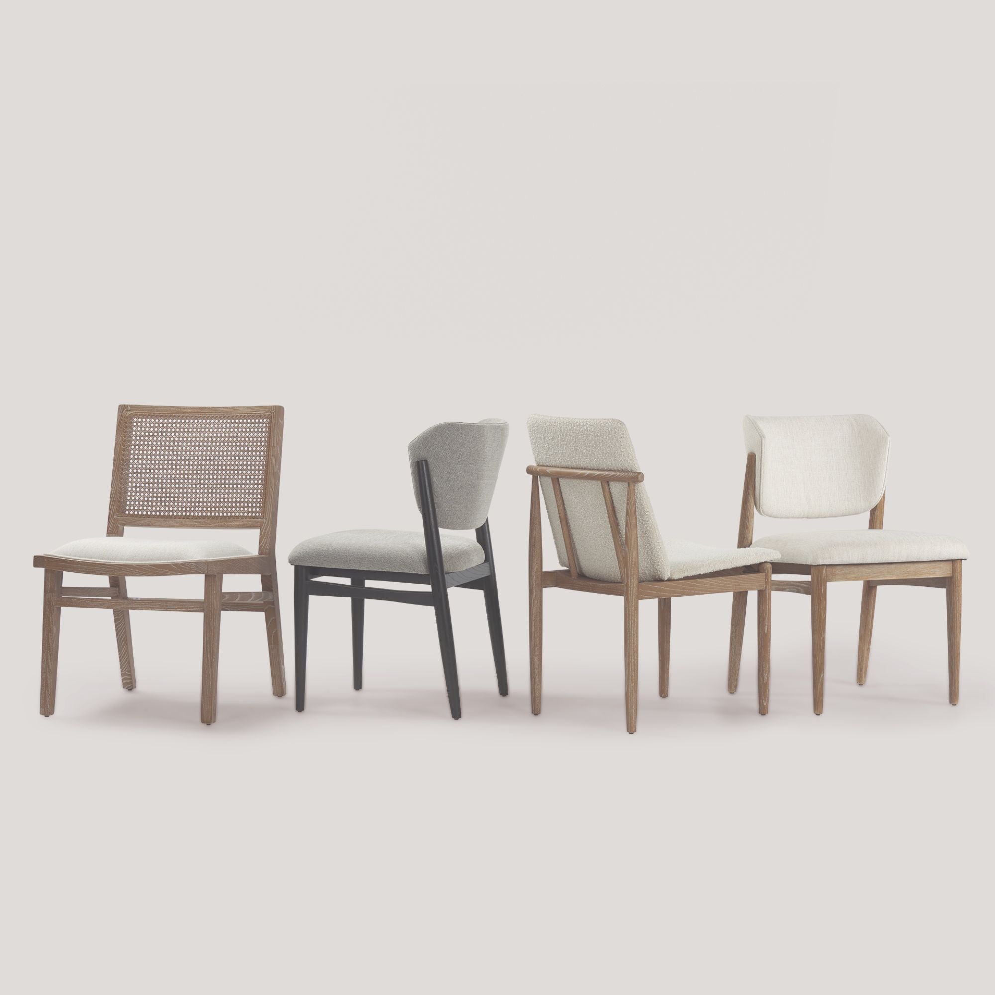Cercana Cline Collection Wodd Dining Chair in Cream | CastleUp Experience Centre Online Furniture