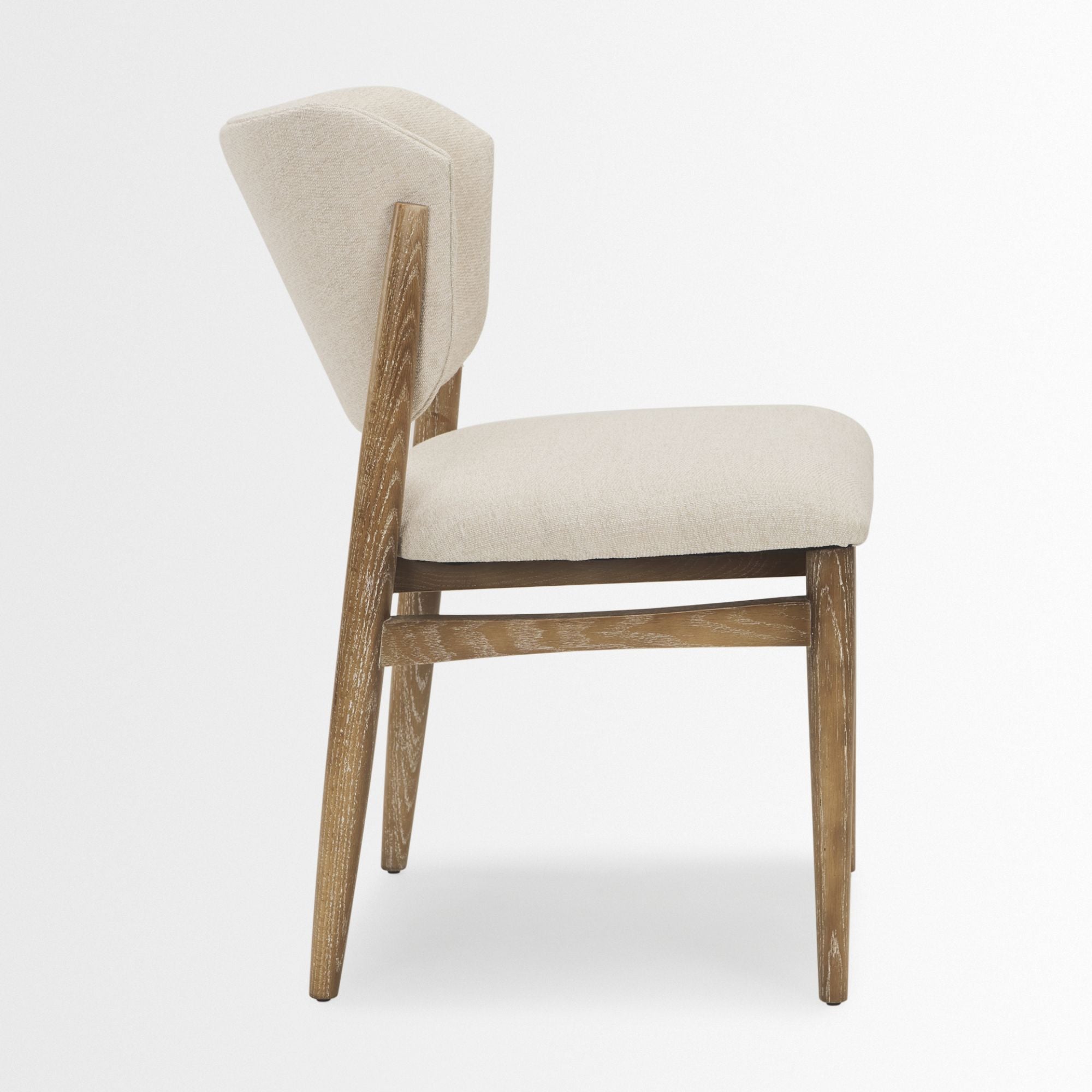 Cercana Cline Collection Wodd Dining Chair in Cream | CastleUp Experience Centre Online Furniture