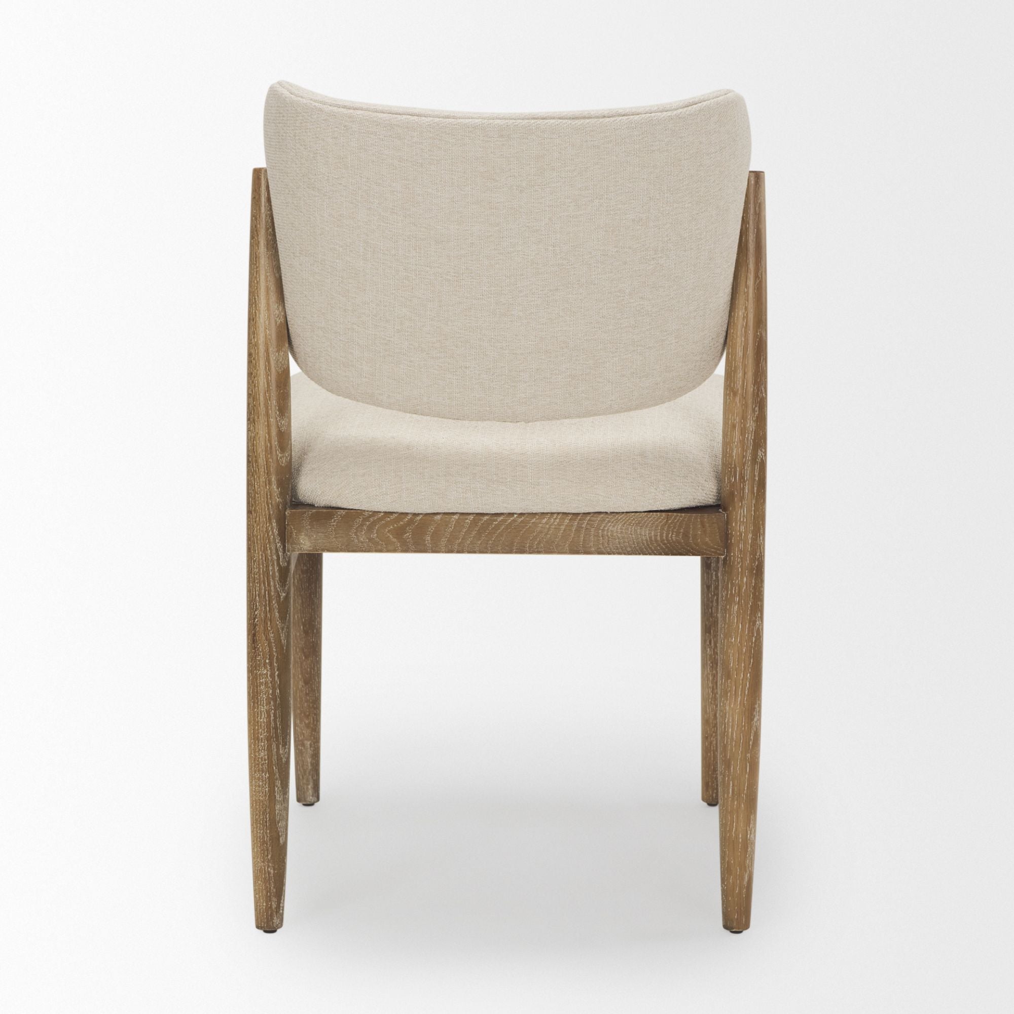 Cercana Cline Collection Wodd Dining Chair in Cream | CastleUp Experience Centre Online Furniture