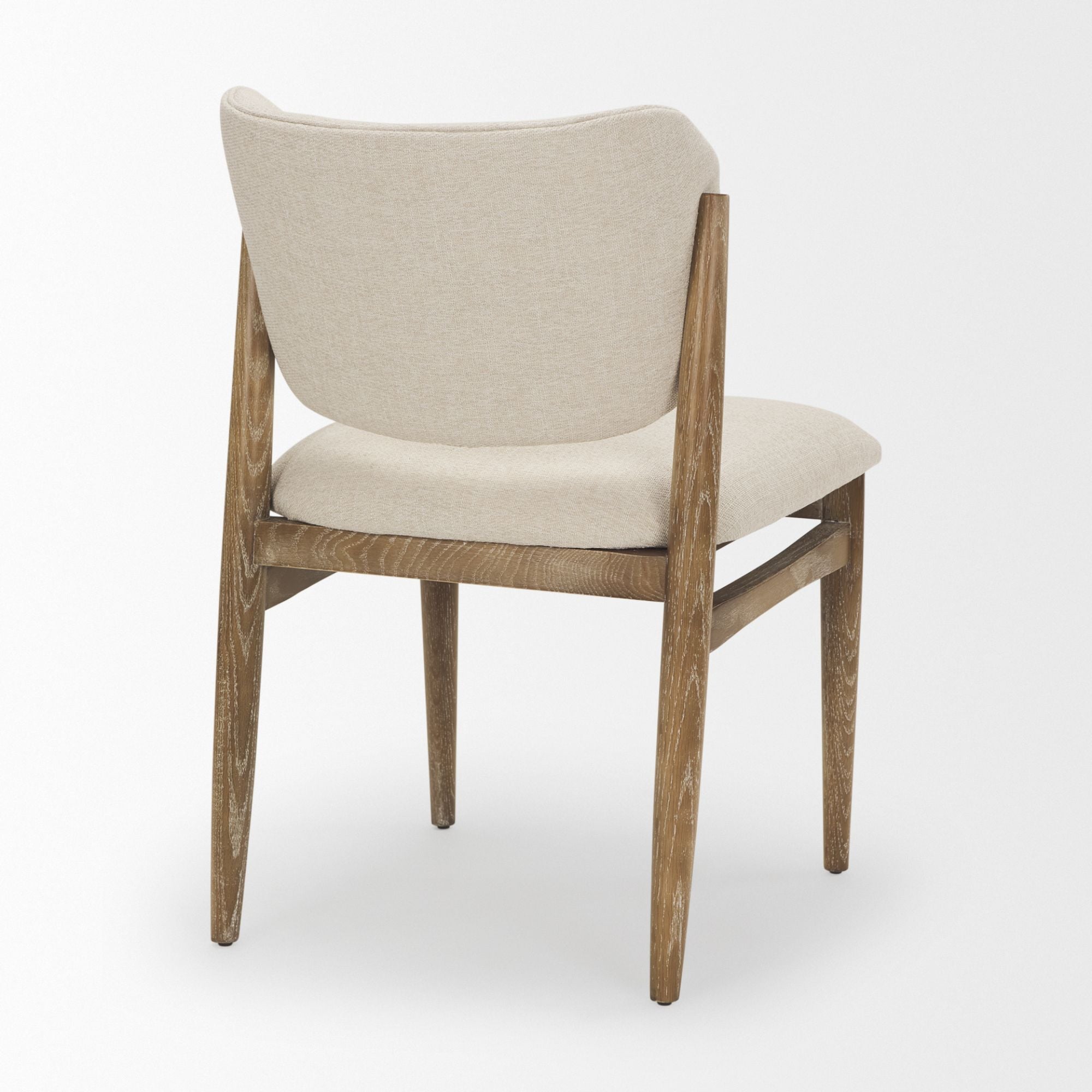 Cercana Cline Collection Wodd Dining Chair in Cream | CastleUp Experience Centre Online Furniture
