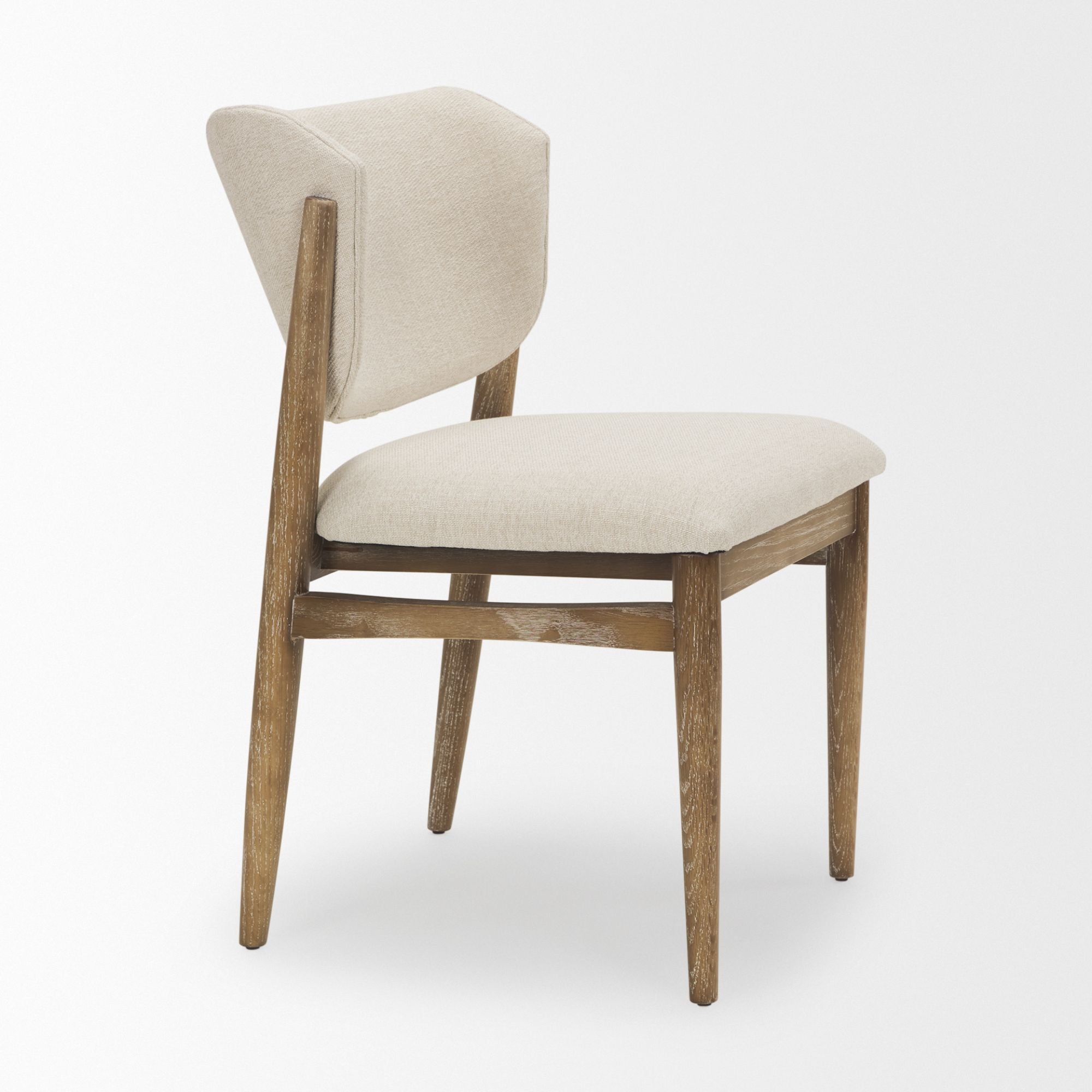 Cercana Cline Collection Wodd Dining Chair in Cream | CastleUp Experience Centre Online Furniture