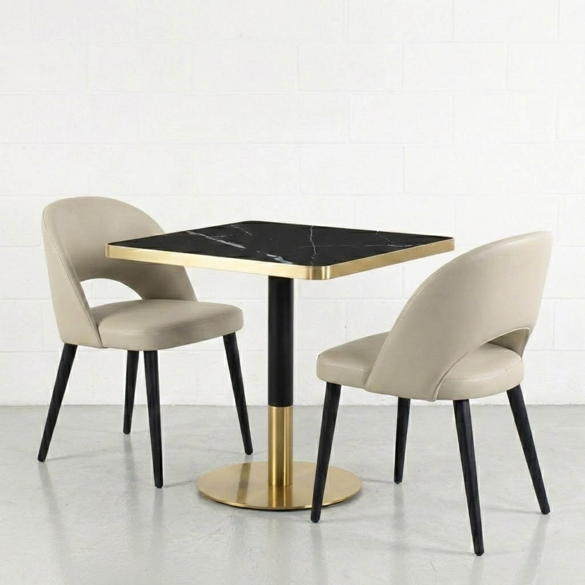 Coco Dining Chair Collection in Sand Vegan Leather | CastleUp Experience Centre Online Furniture