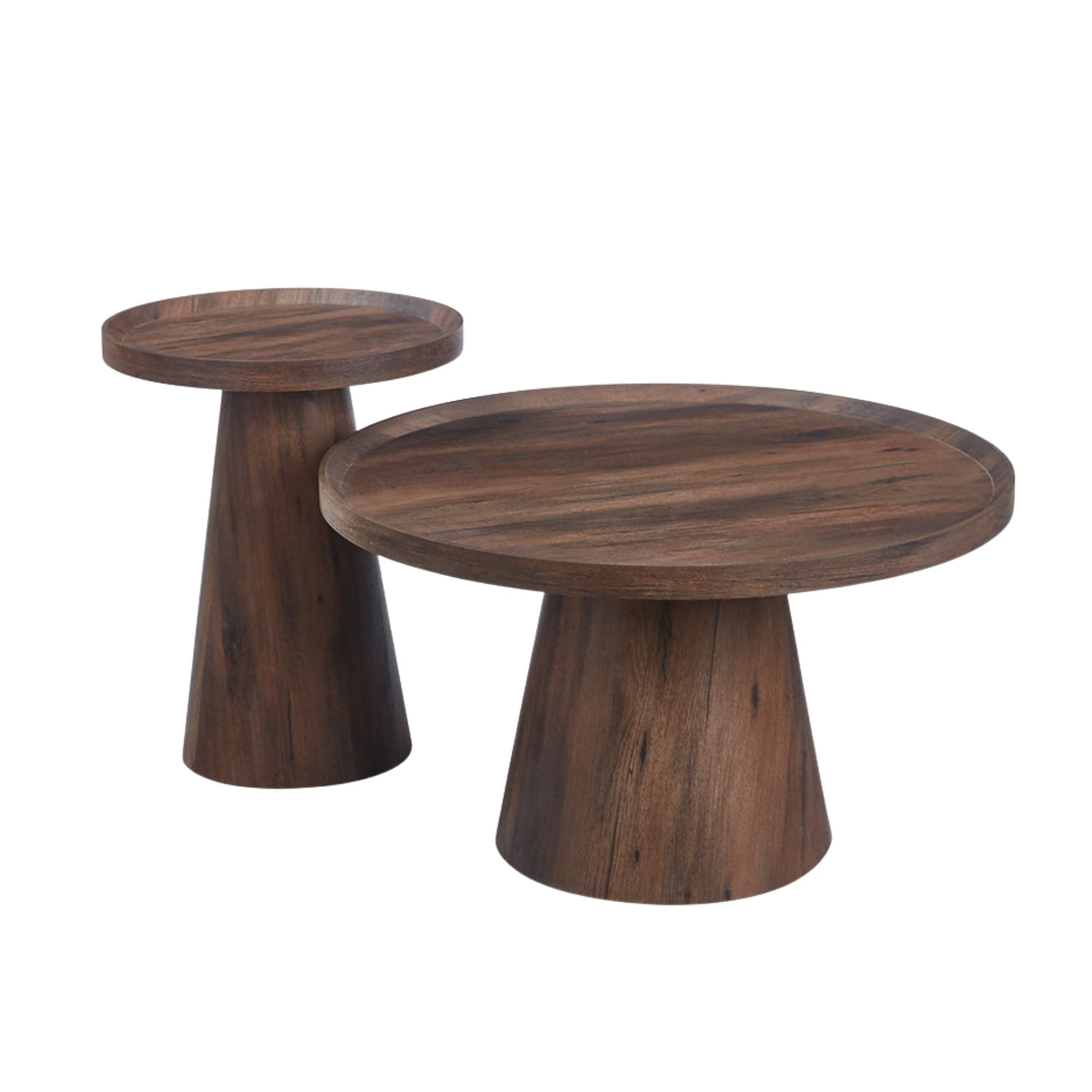 Troy Coffee Table Set in Walnut | CastleUp Experience Centre