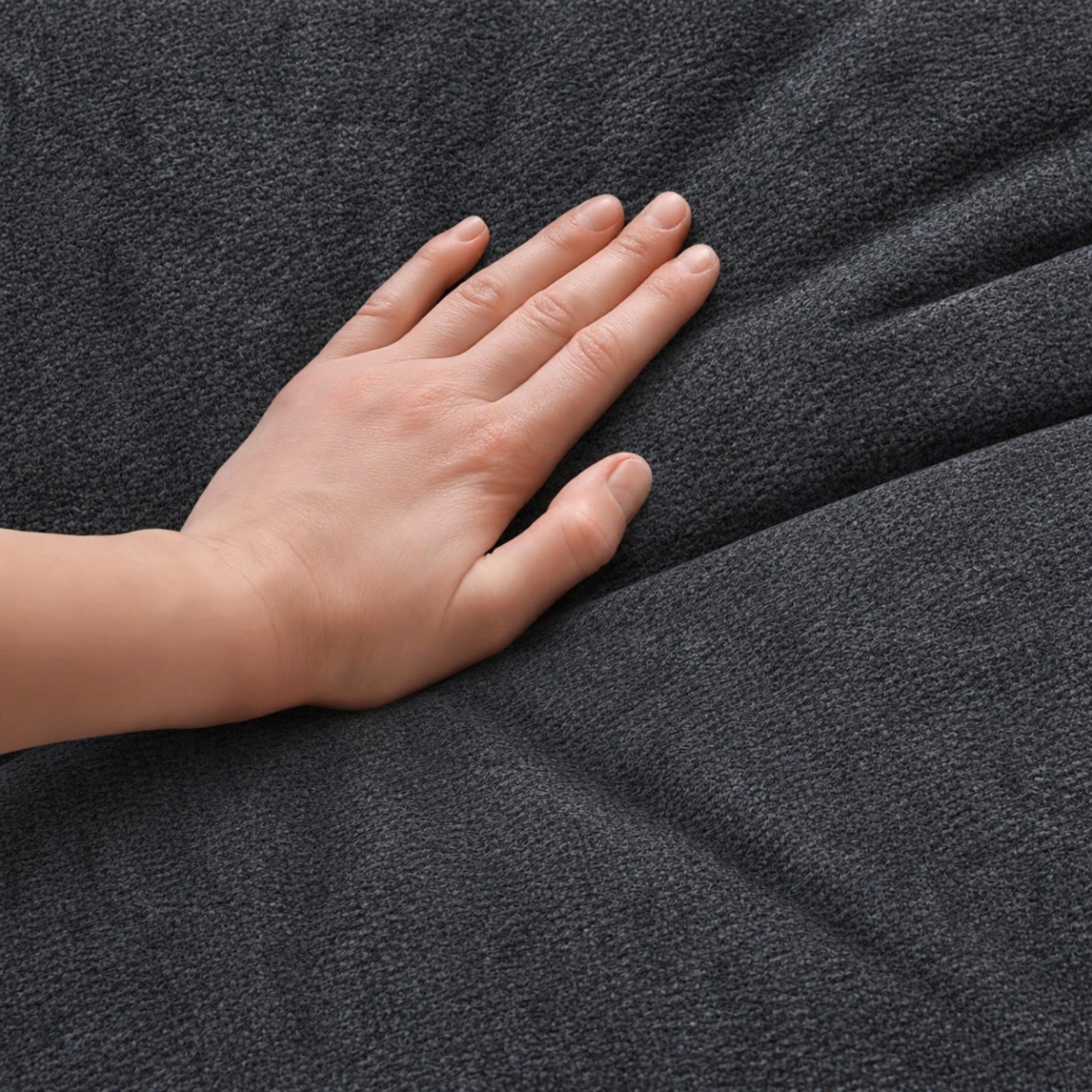 Brassex Compression CloudEase modular armless lounge chair in soft fabric with plush cushioning, designed for modern accent seating.