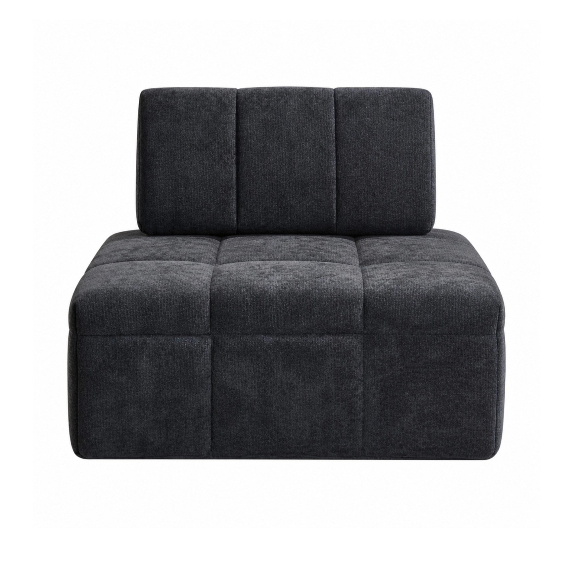 Brassex Compression CloudEase modular armless lounge chair in a modern accent chair design, showcasing plush cushioning and sleek style.