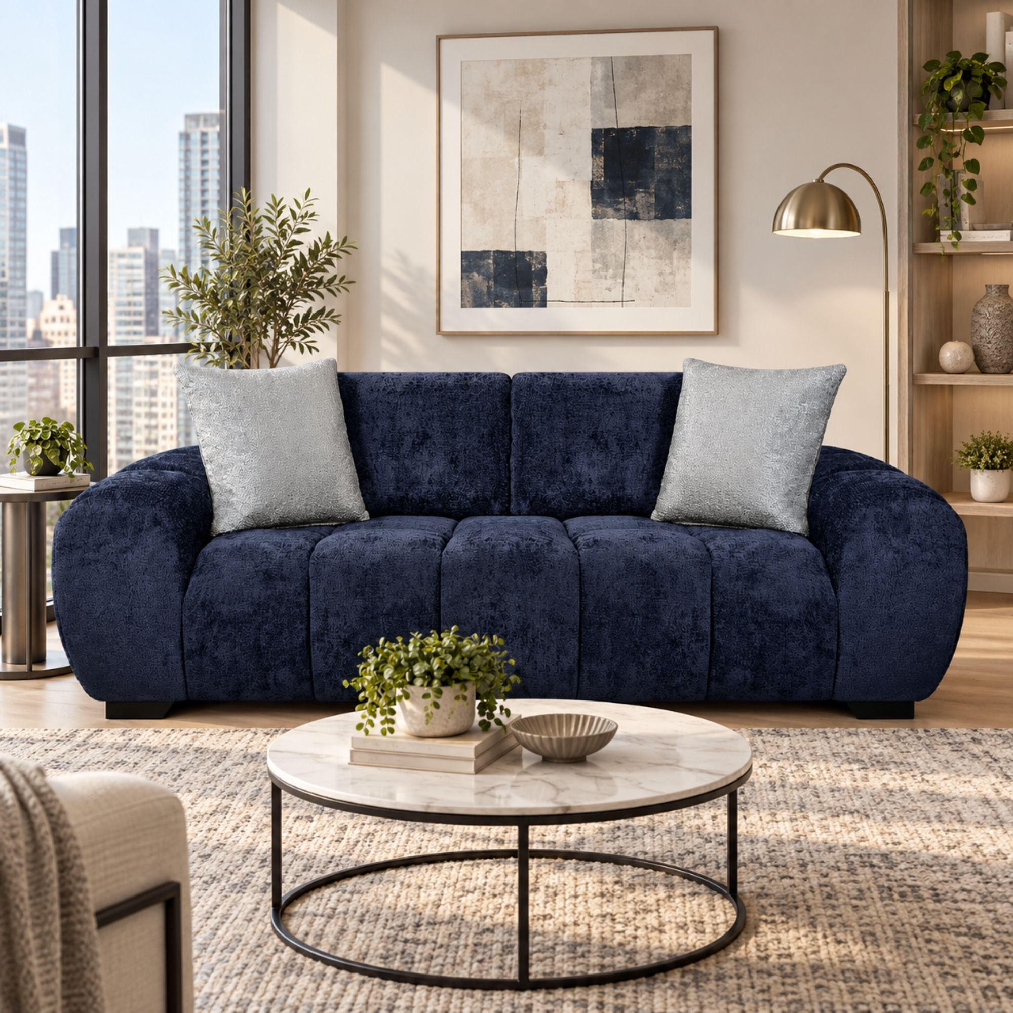Canadian-made Coburg Modern Sofa Condo Size