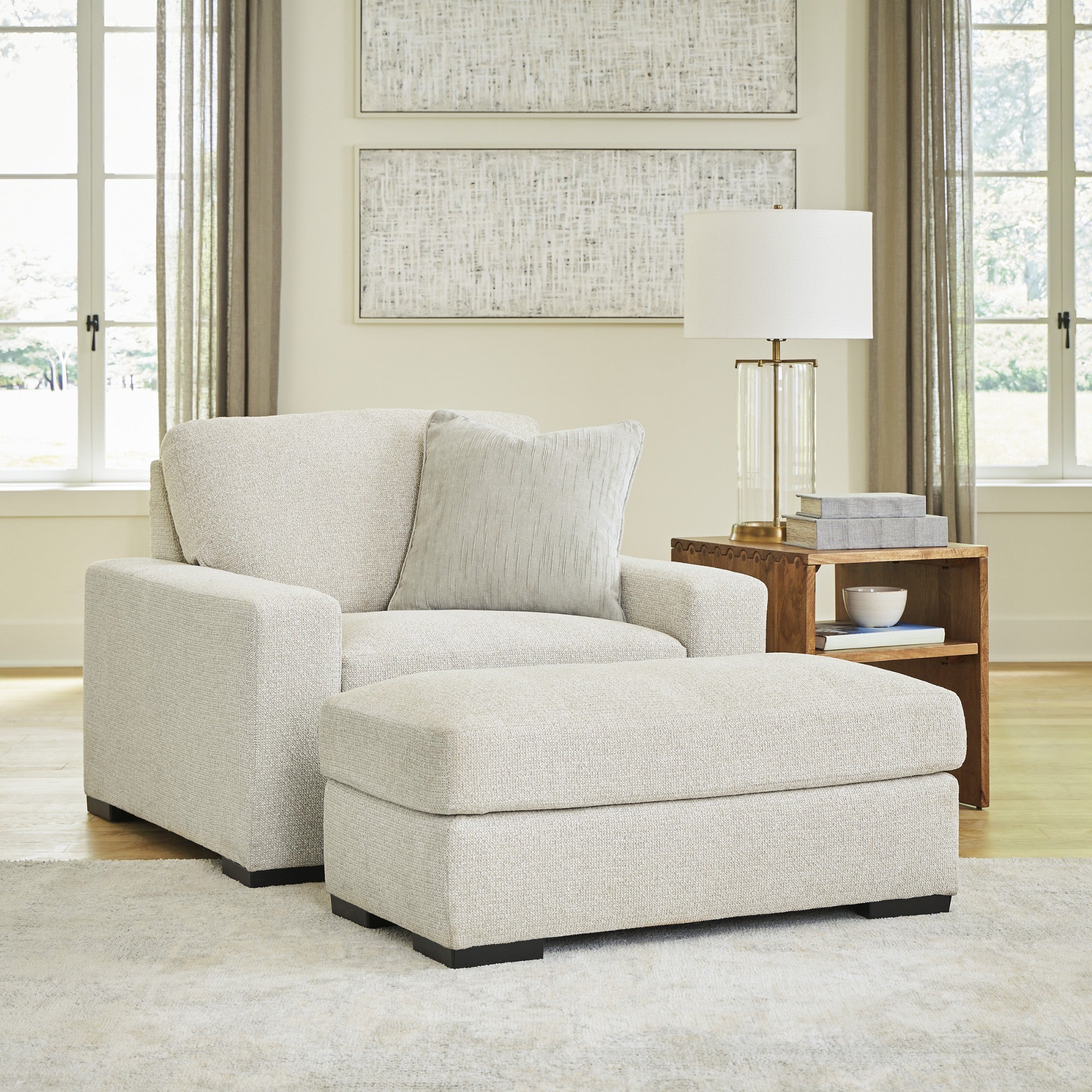 Conlee-Pike Chair and a Half in Linen