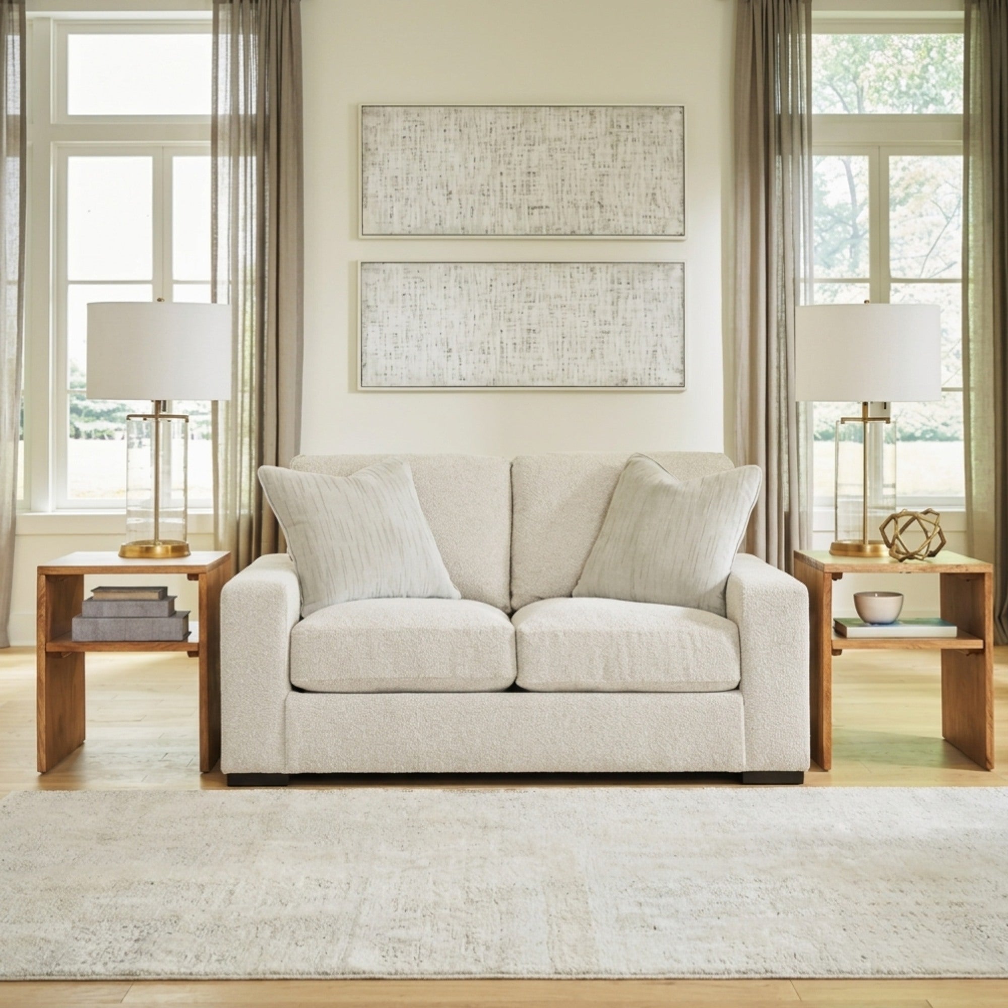 Conlee-Pike Loveseat in Linen