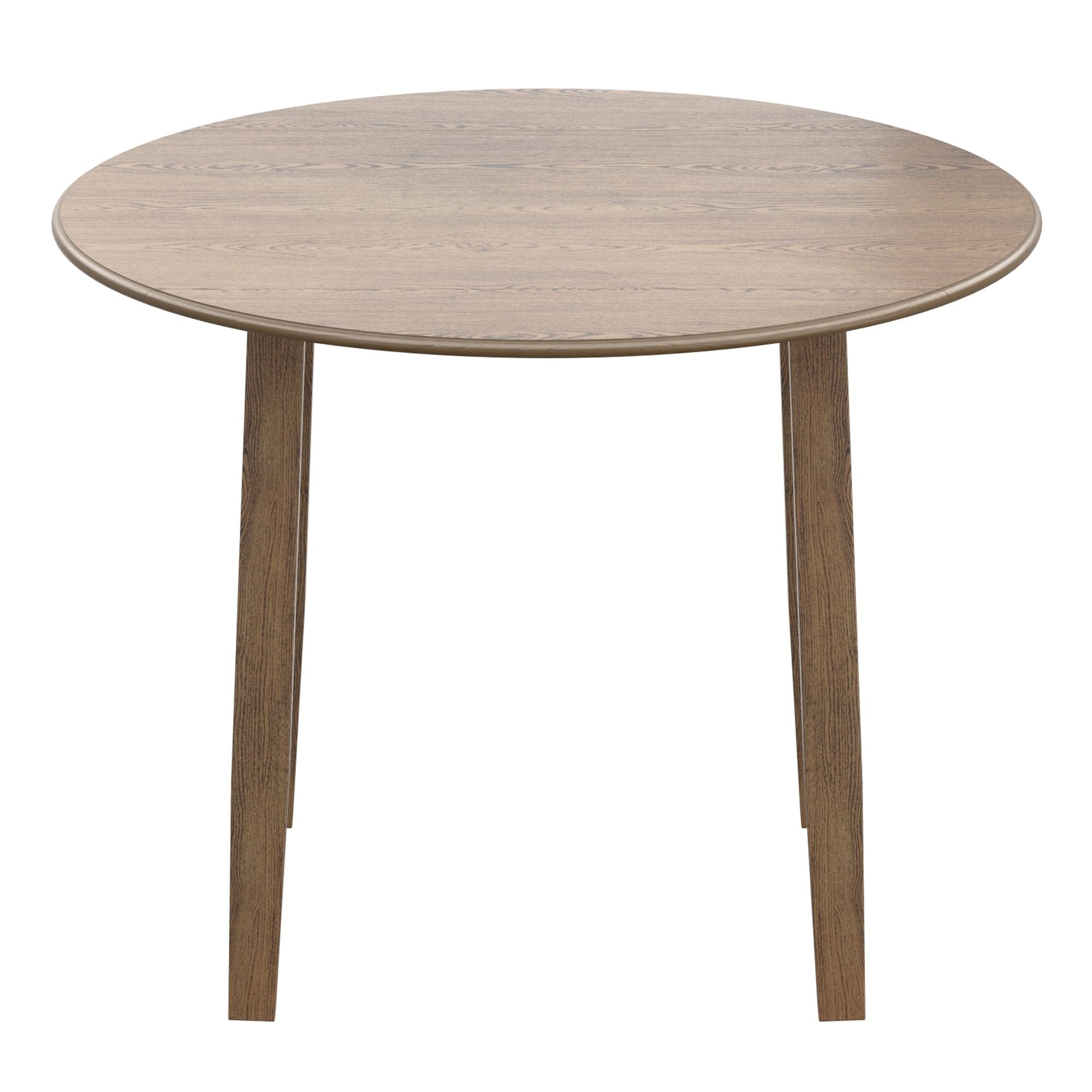 Conrad 42" Round Drop-Leaf Dining Table in Walnut