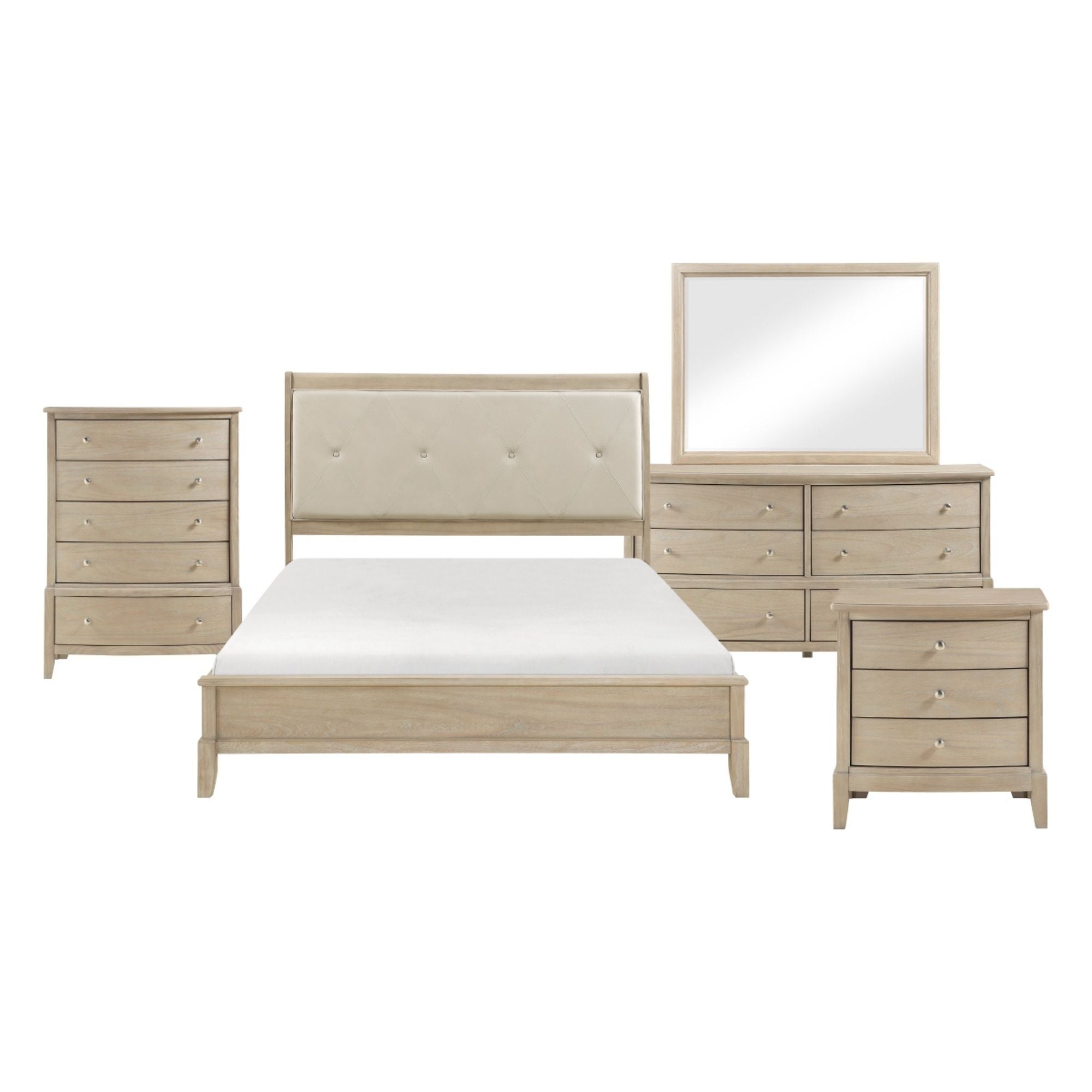 Cotterill Collection Bedroom Set in Beige | CastleUp Experience Centre Online Furniture