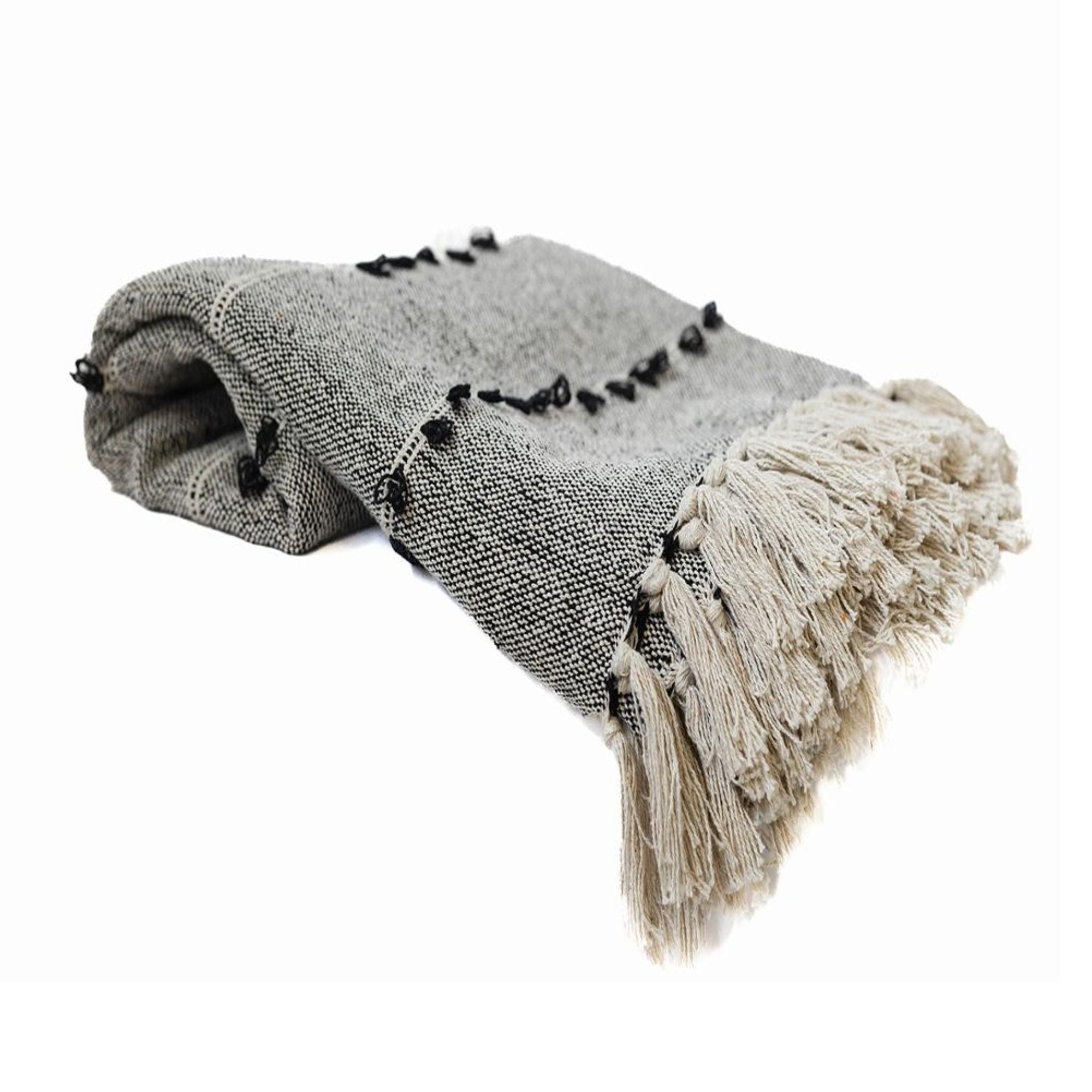 Cotton Throw With Tassels | CastleUp Experience Centre Online Furniture