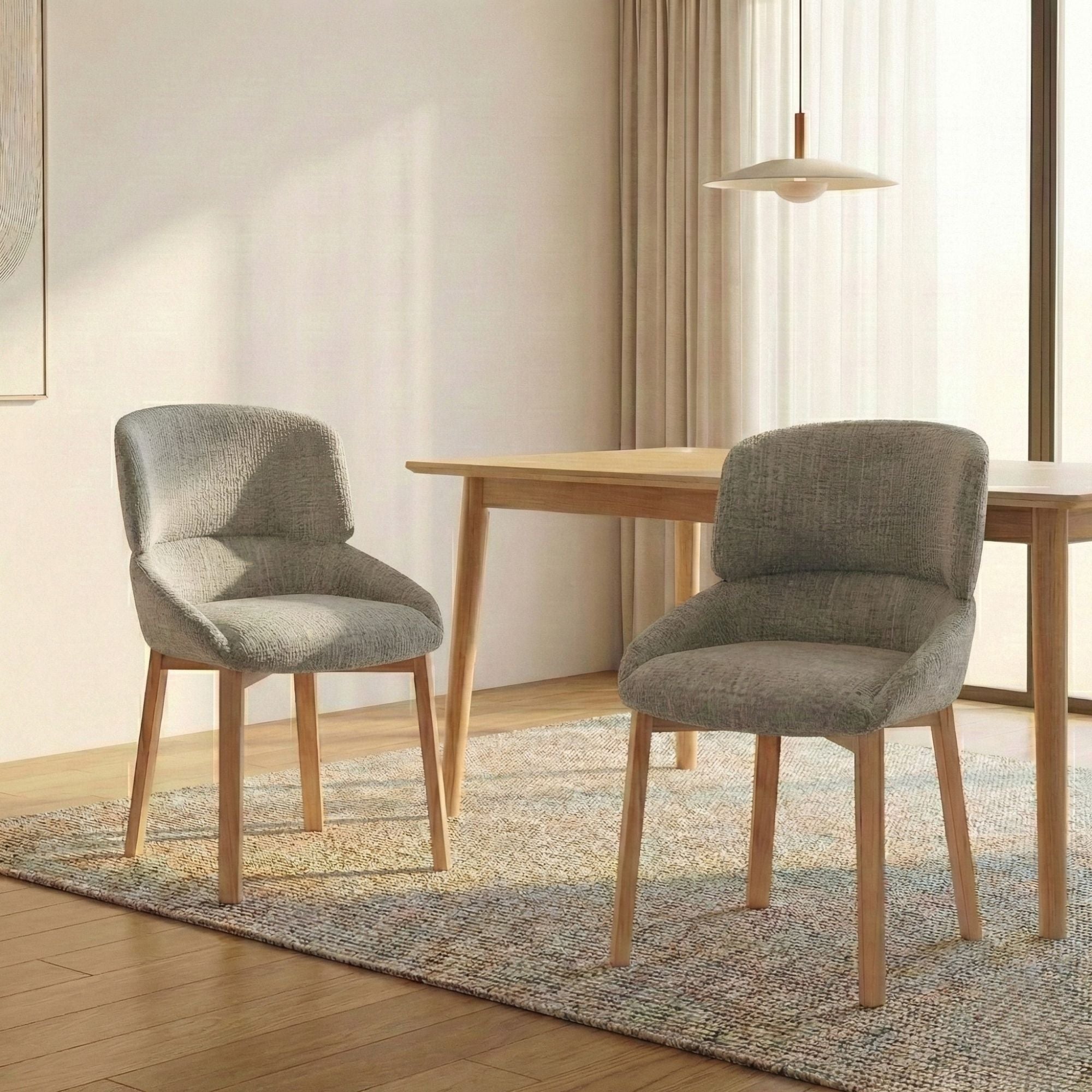 Cozy Dining Chair in Pistashio (Set of 2) | CastleUp Experience Centre Online Furniture