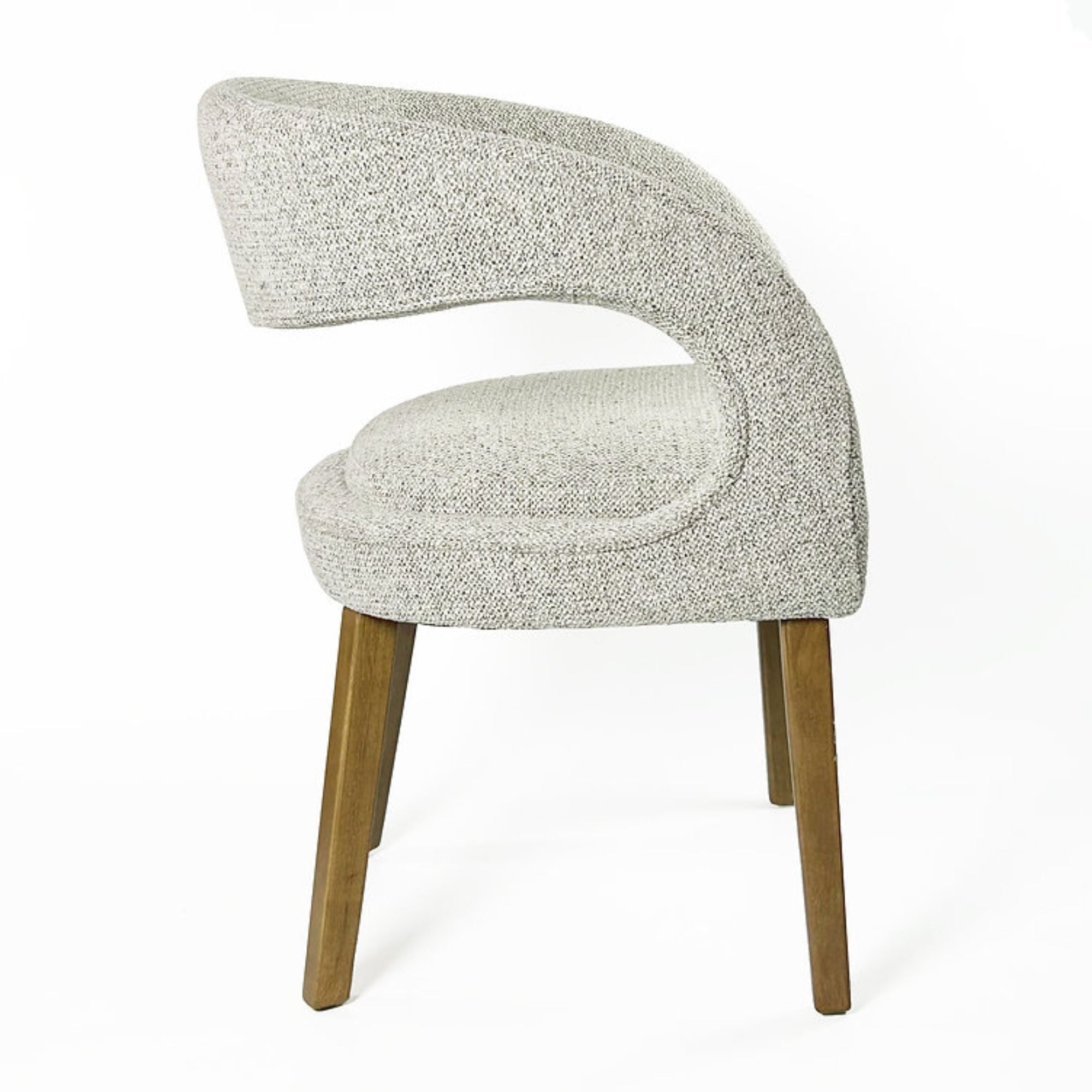 Elite Living Crestwood dining chair with upholstered seat and wooden legs, modern design for dining room decor.