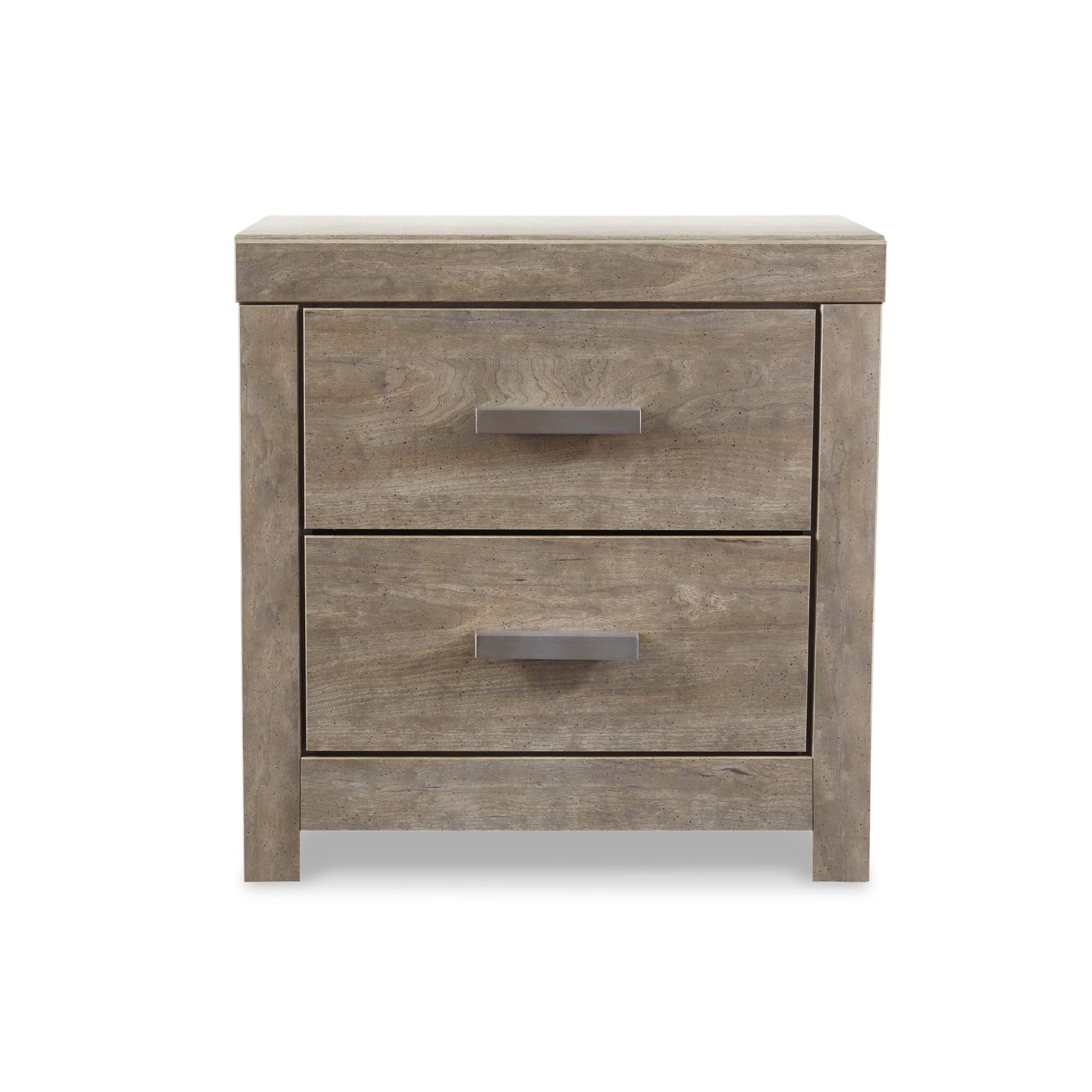 Grey Culverbach nightstand by Signature Ashley, showcasing a modern bedroom nightstand with clean lines and a smooth finish.