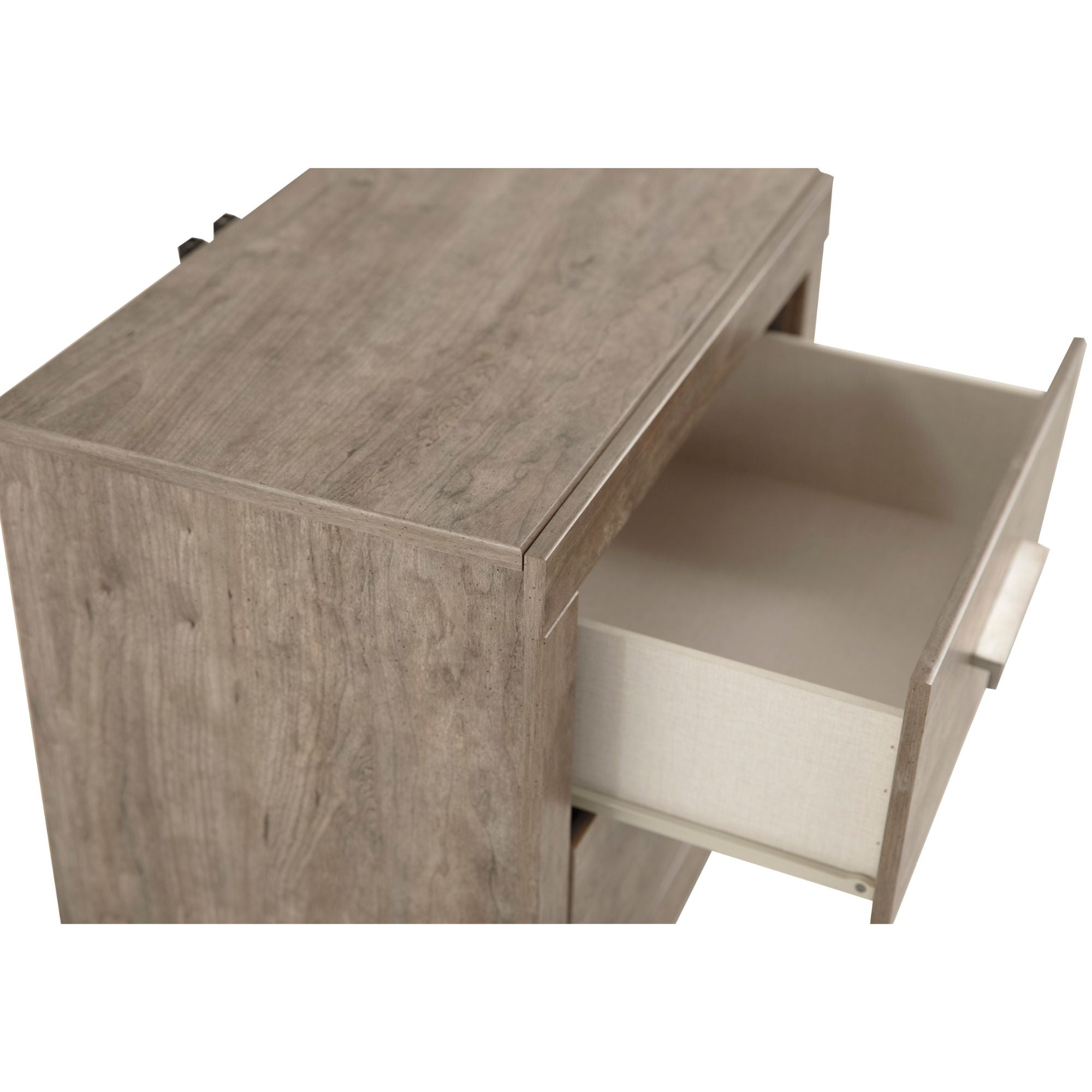 Signature Ashley Culverbach grey bedroom set with a bed, nightstands, and dresser in a modern bedroom scene.